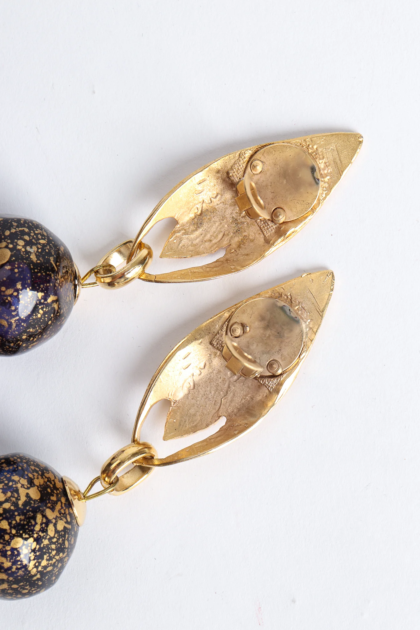 Leaf Ball Drop Earrings - Image 7