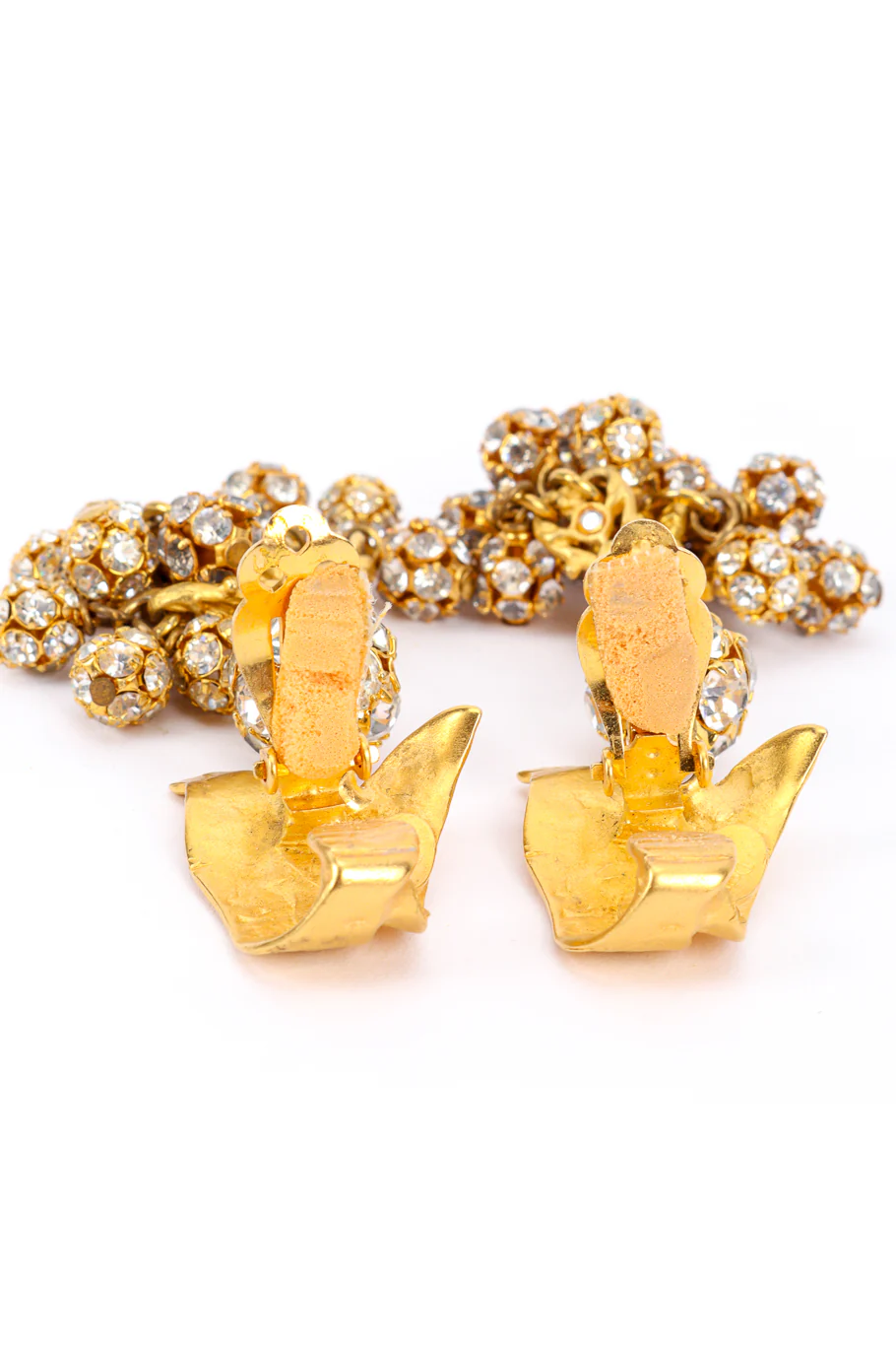 Leaf Crystal Drop Earring - Image 7