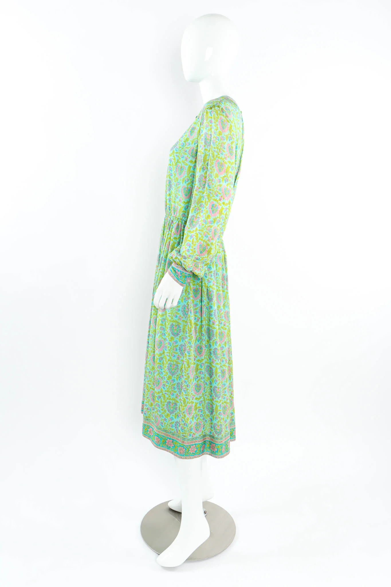 Leaf Foliage Print Dress - Image 3