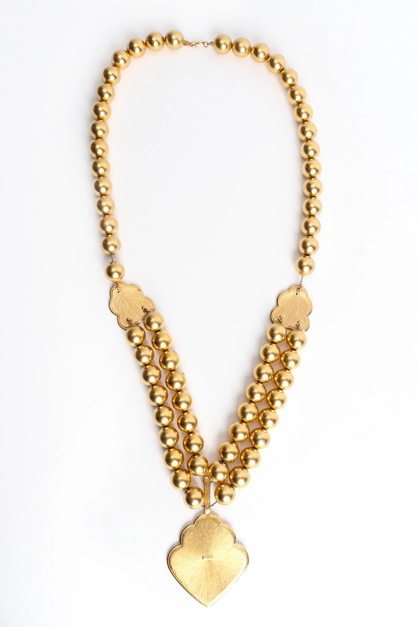 Leaf Pendant Beaded Necklace - Image 3