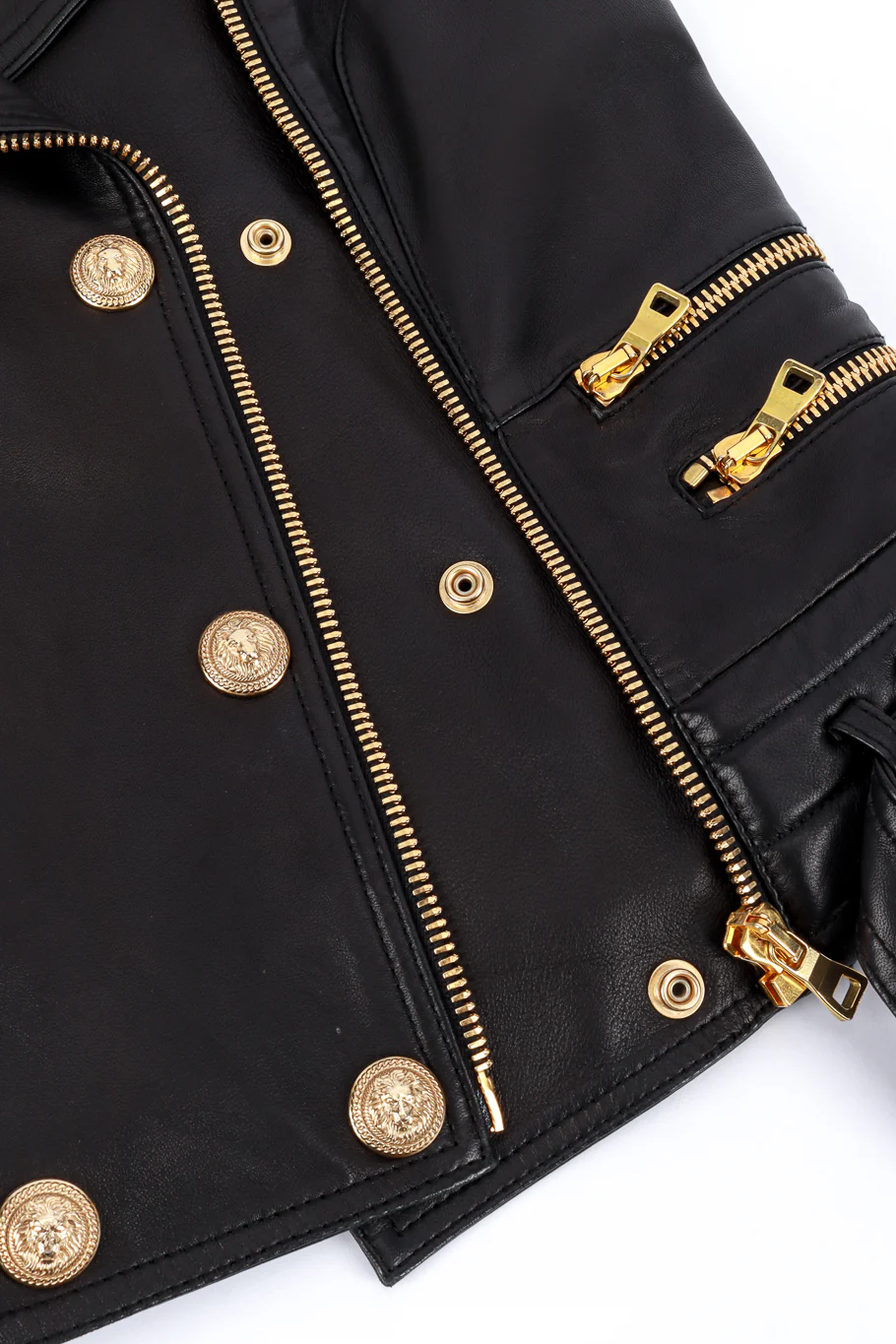 Leather Biker Vest - Image 5