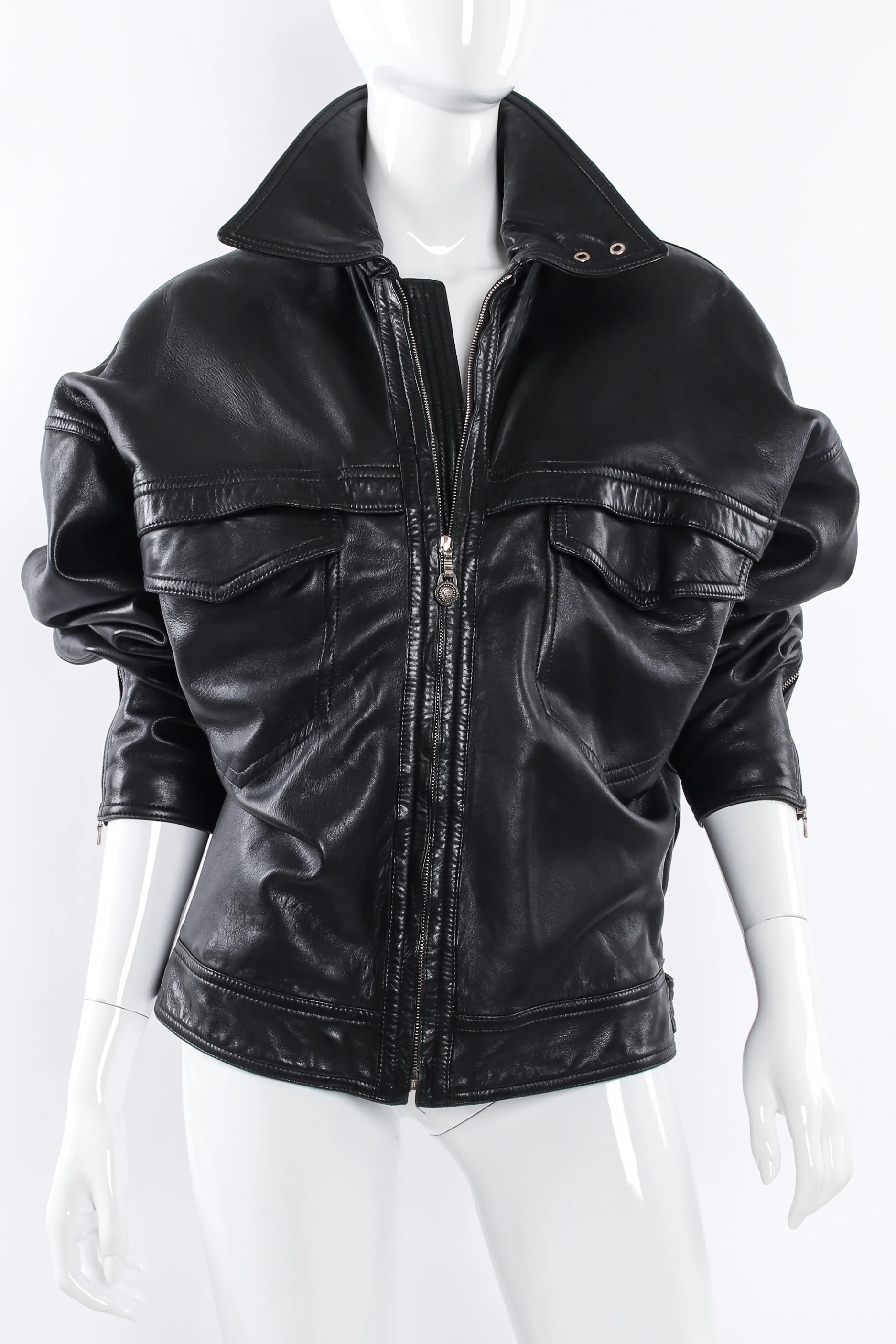 Leather Bomber Jacket