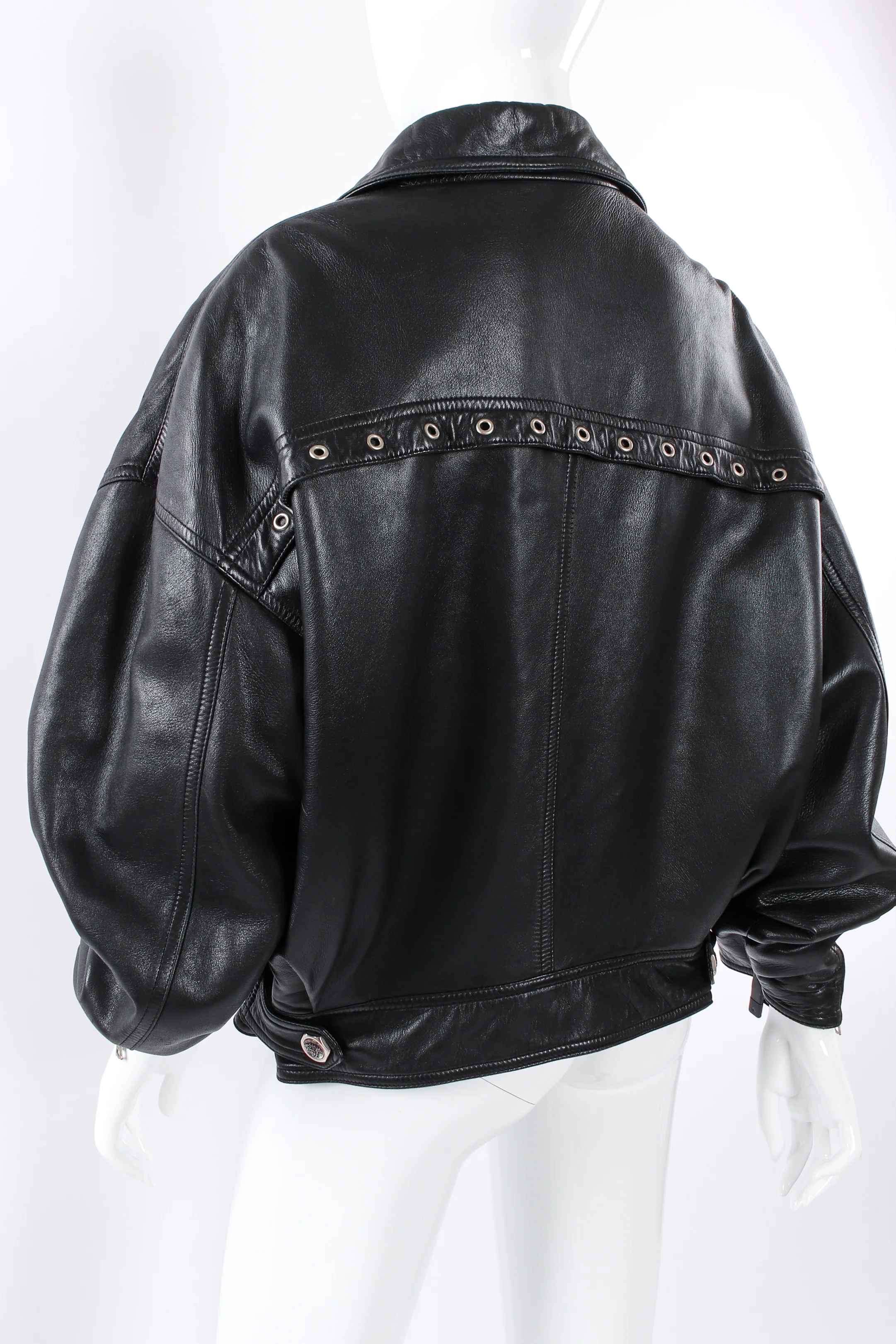Leather Bomber Jacket - Image 12