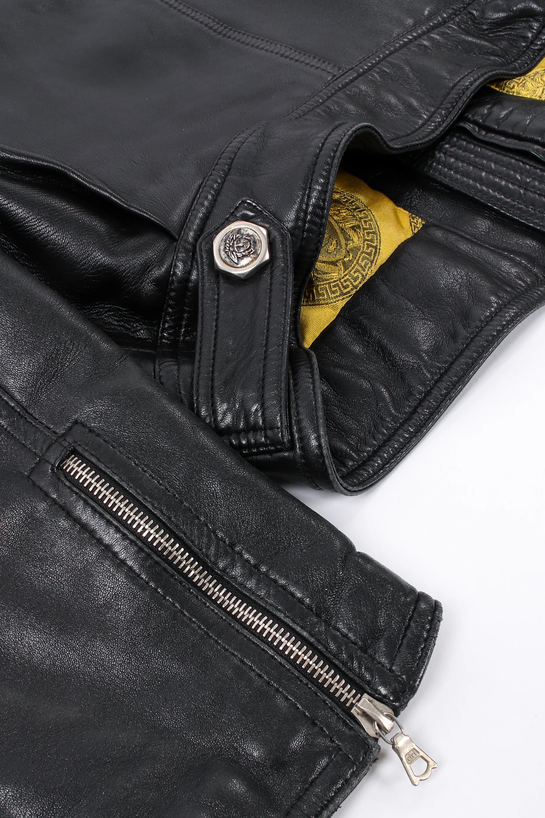 Leather Bomber Jacket - Image 17