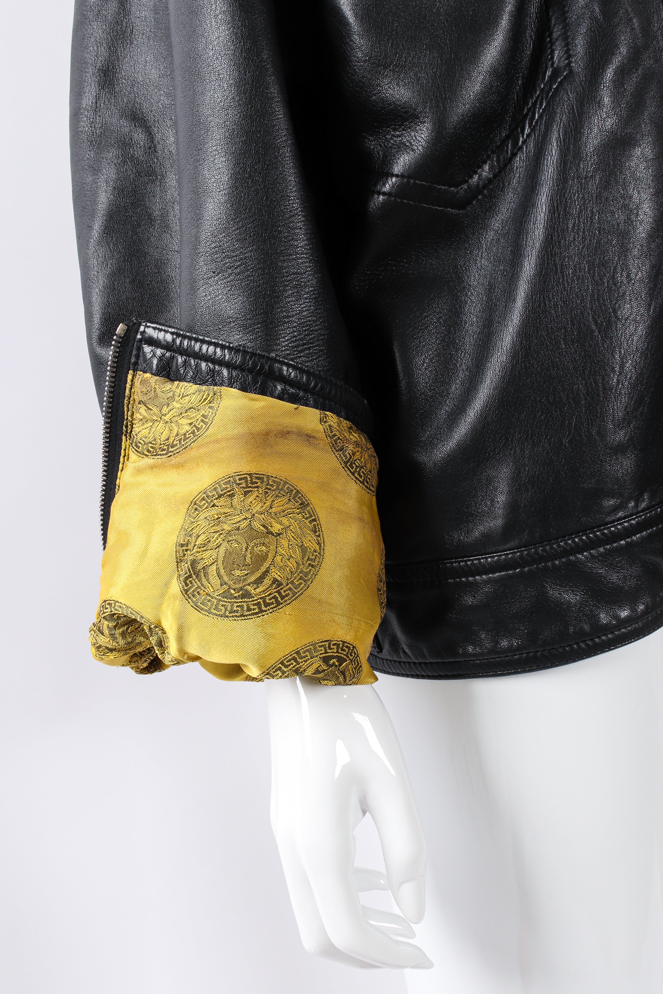 Leather Bomber Jacket - Image 9