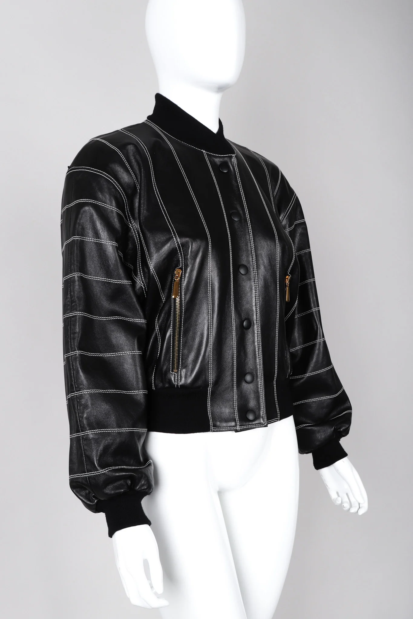 Leather Bomber Jacket