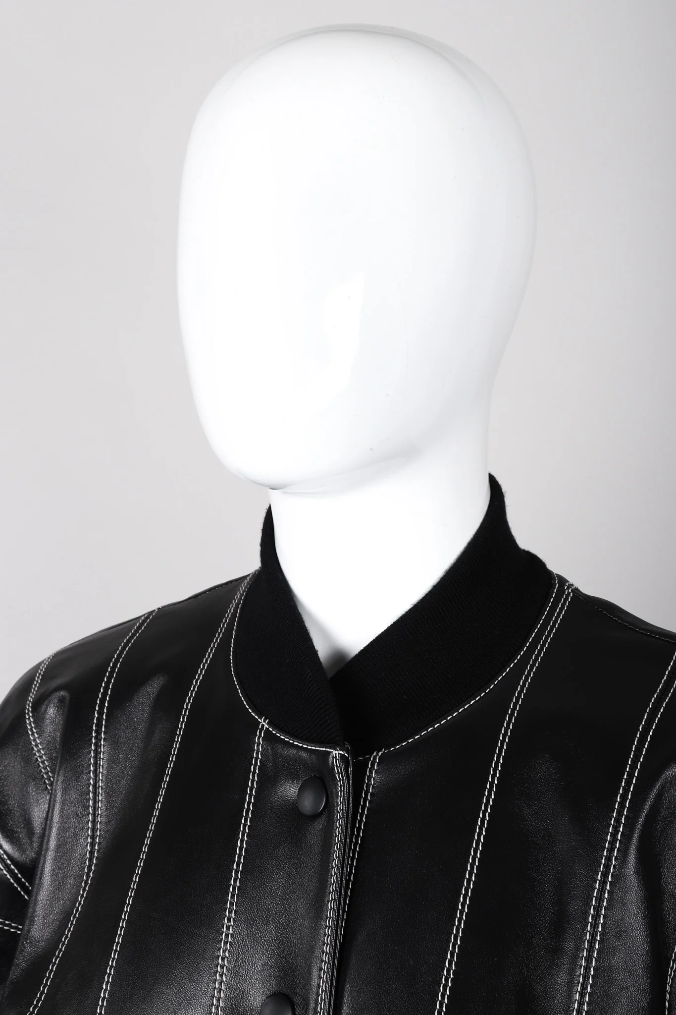 Leather Bomber Jacket - Image 10