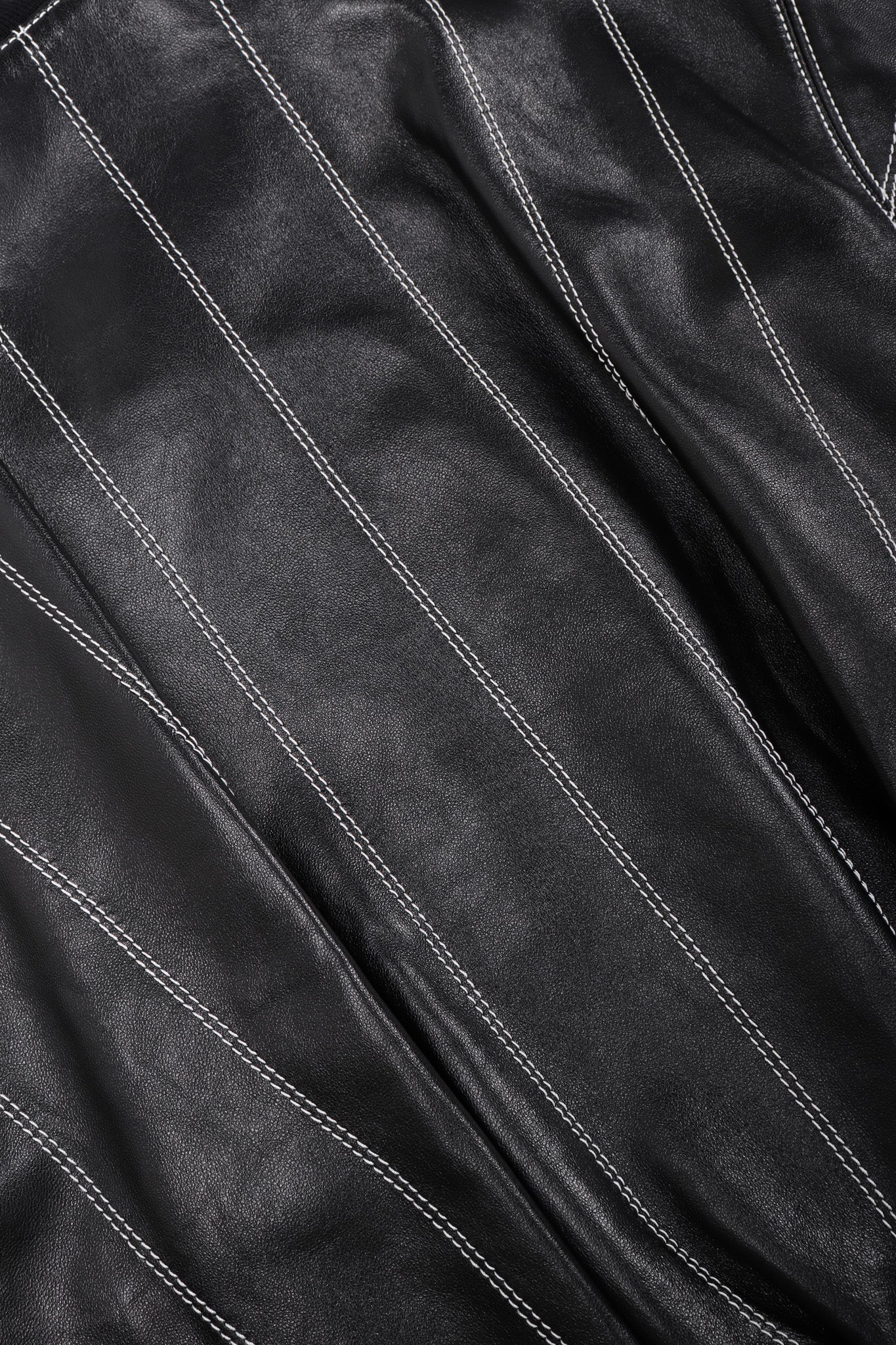 Leather Bomber Jacket - Image 16