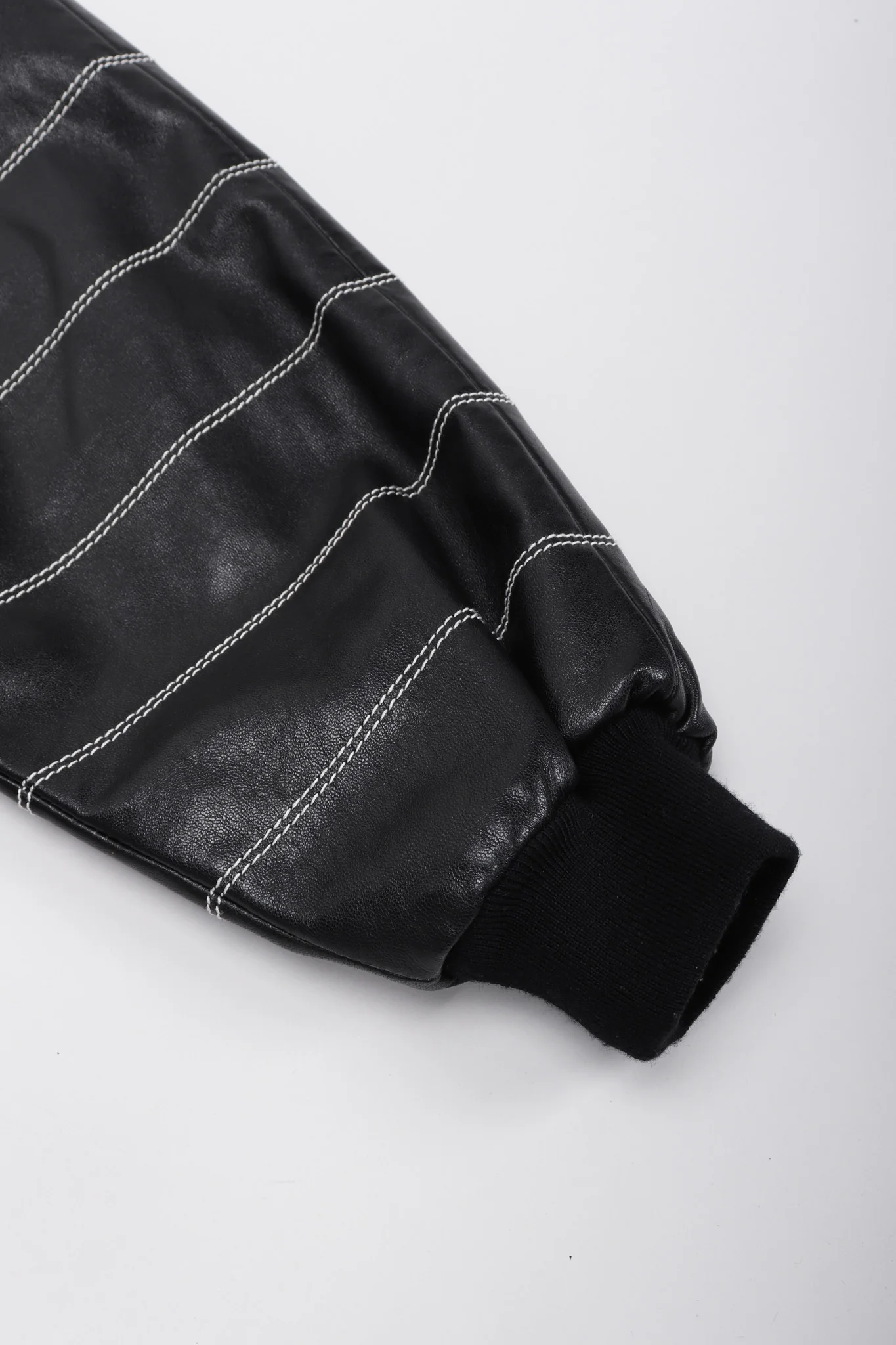 Leather Bomber Jacket - Image 18