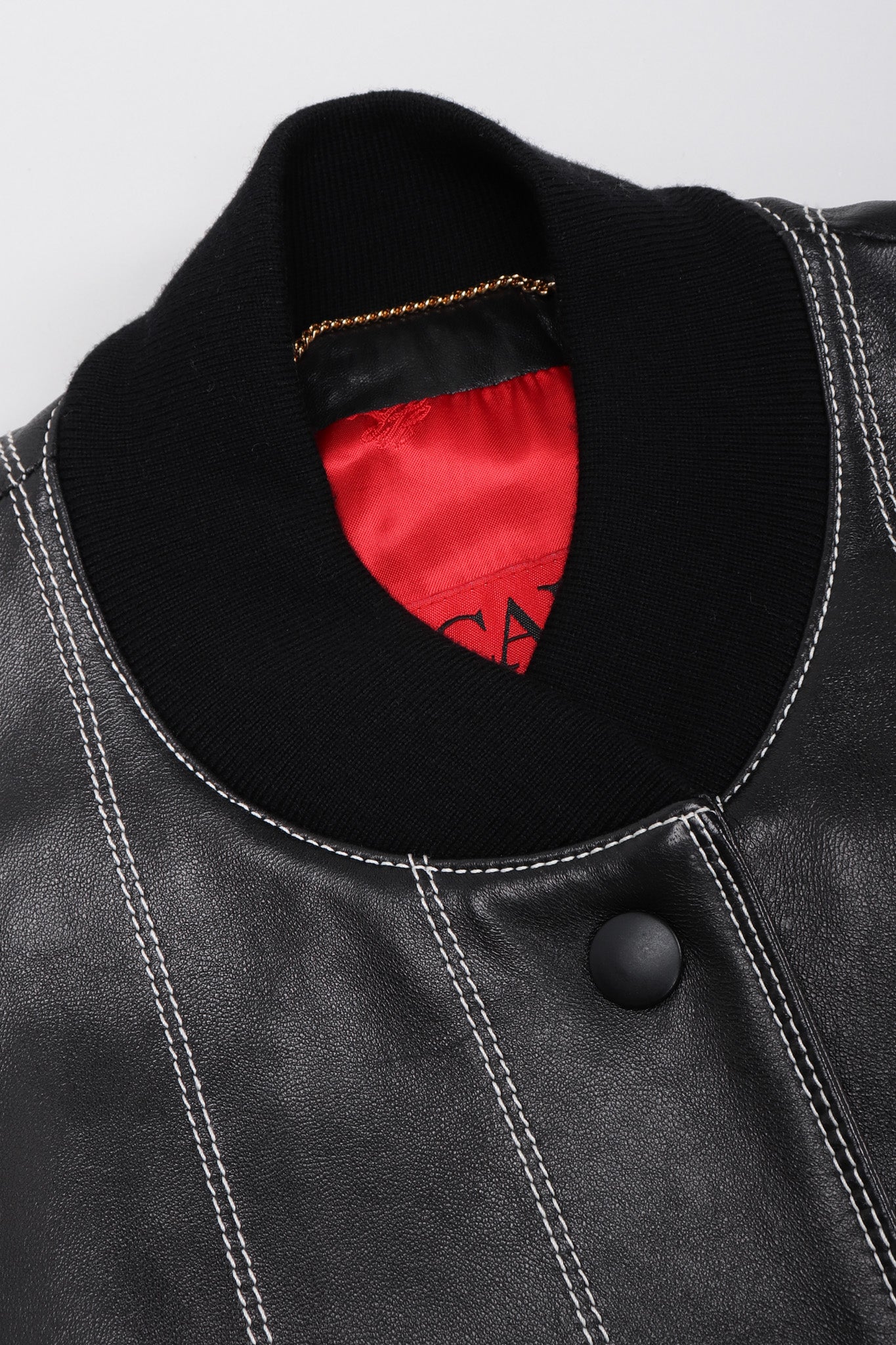 Leather Bomber Jacket - Image 21