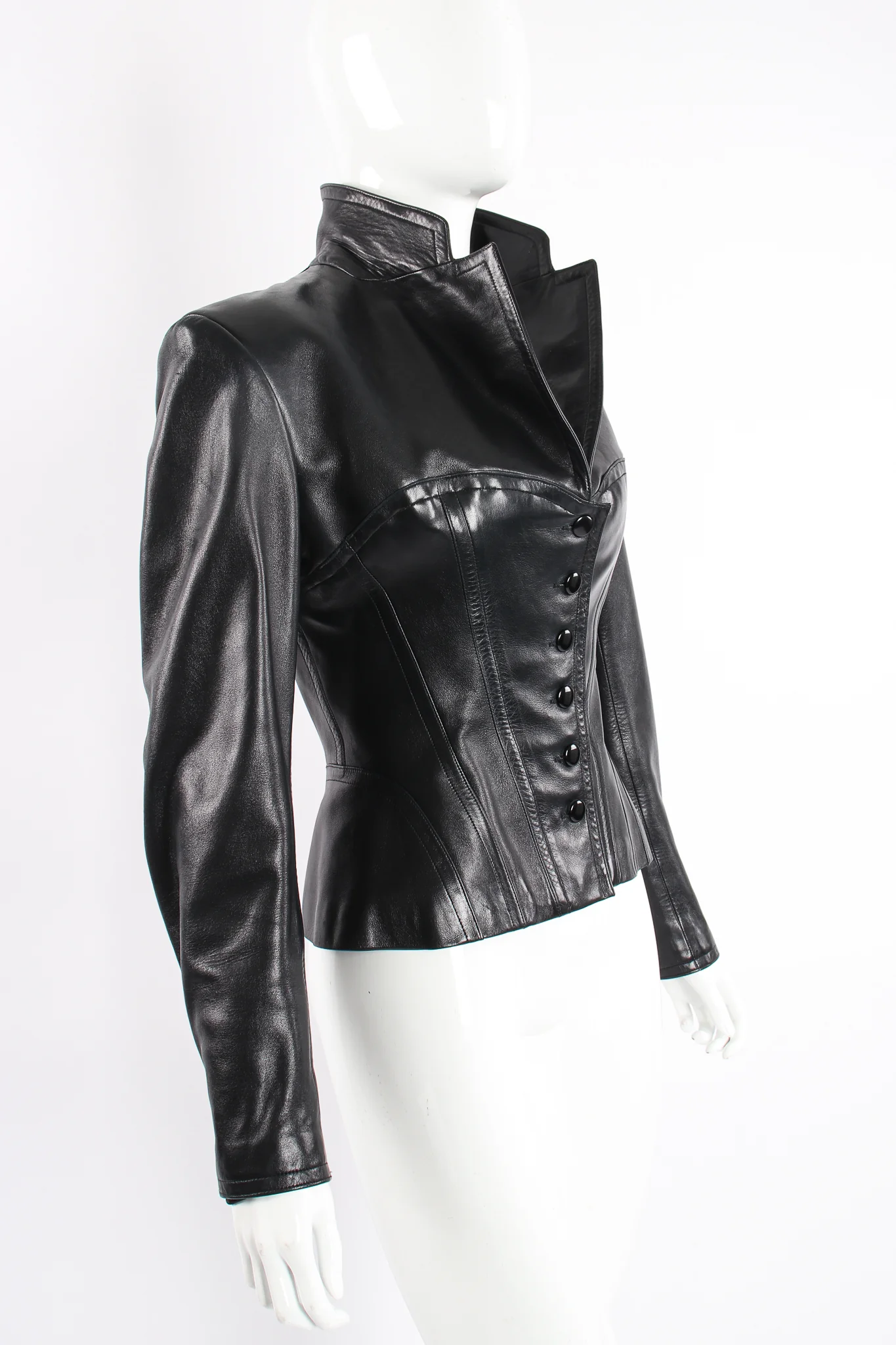Leather Bustier Corset Jacket - Image 2