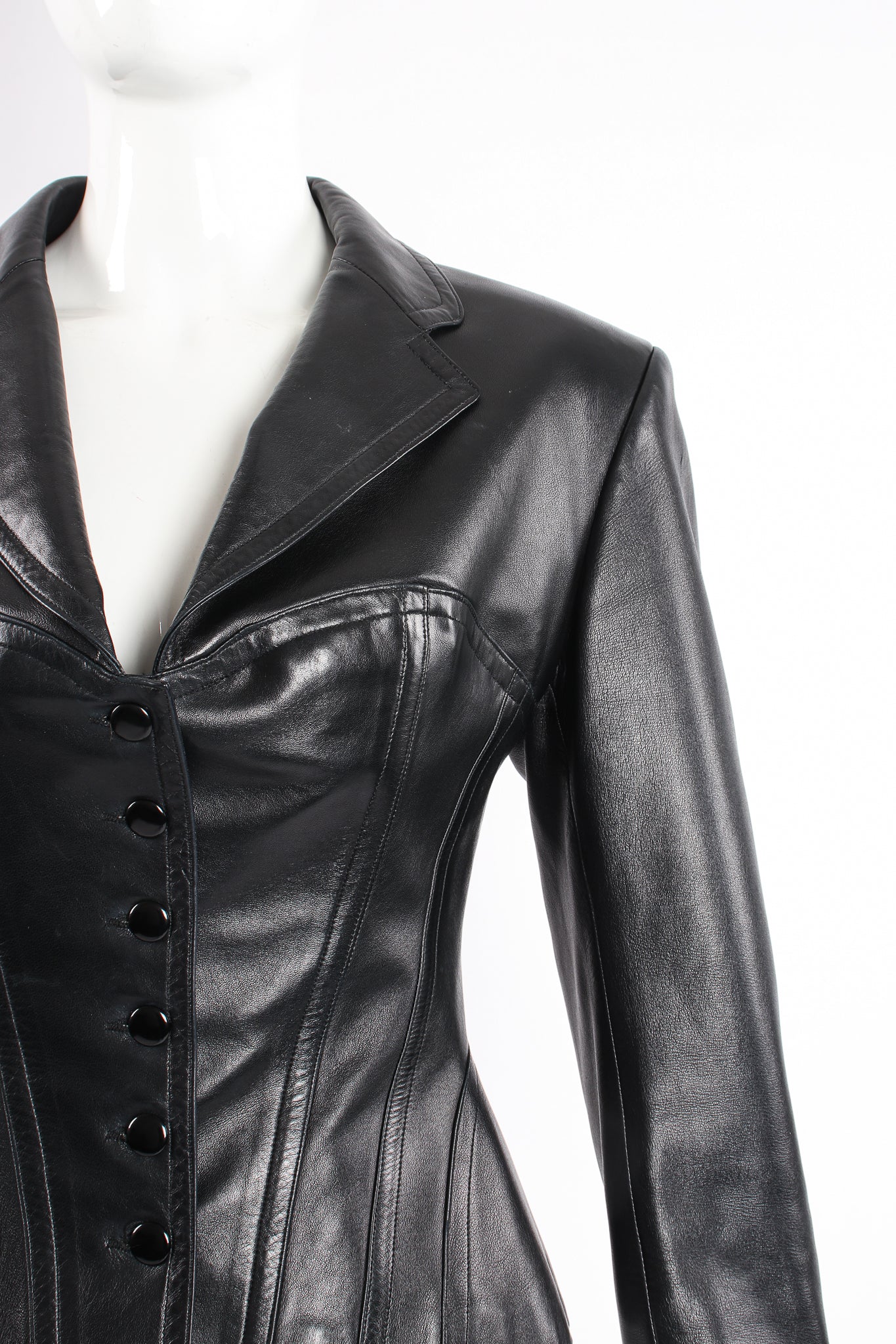 Leather Bustier Corset Jacket - Image 3