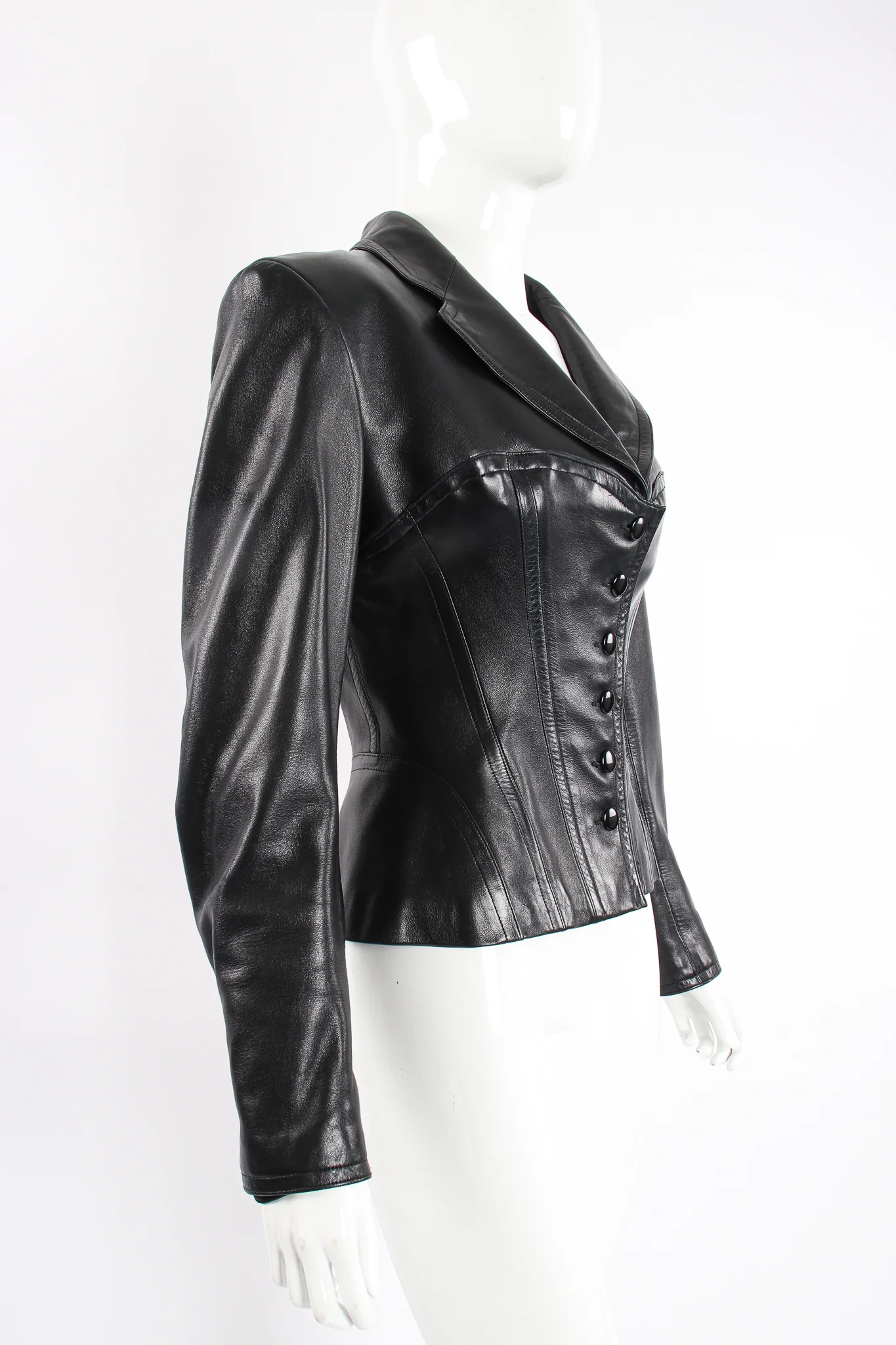 Leather Bustier Corset Jacket - Image 8