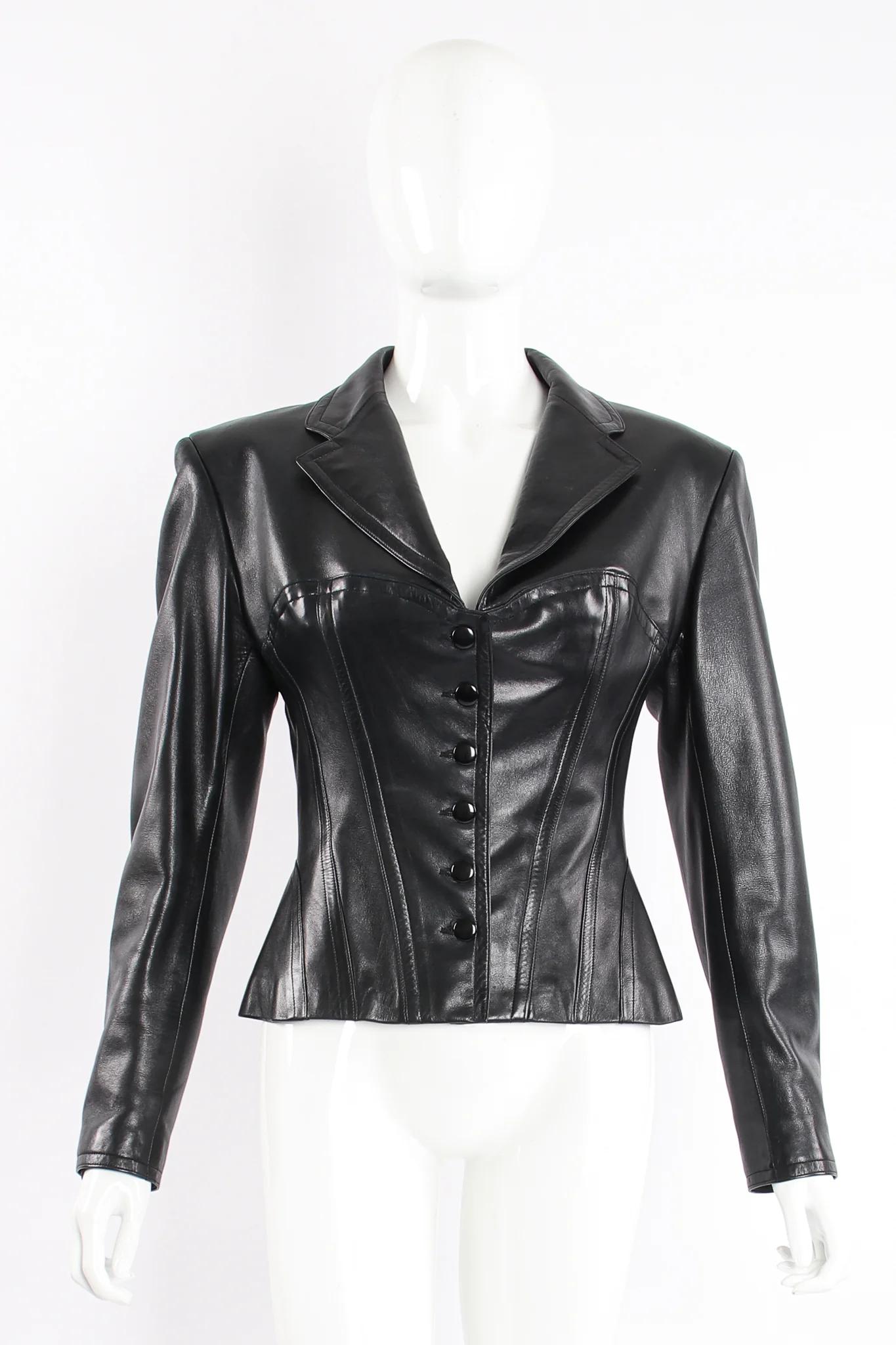 Leather Bustier Corset Jacket - Image 9