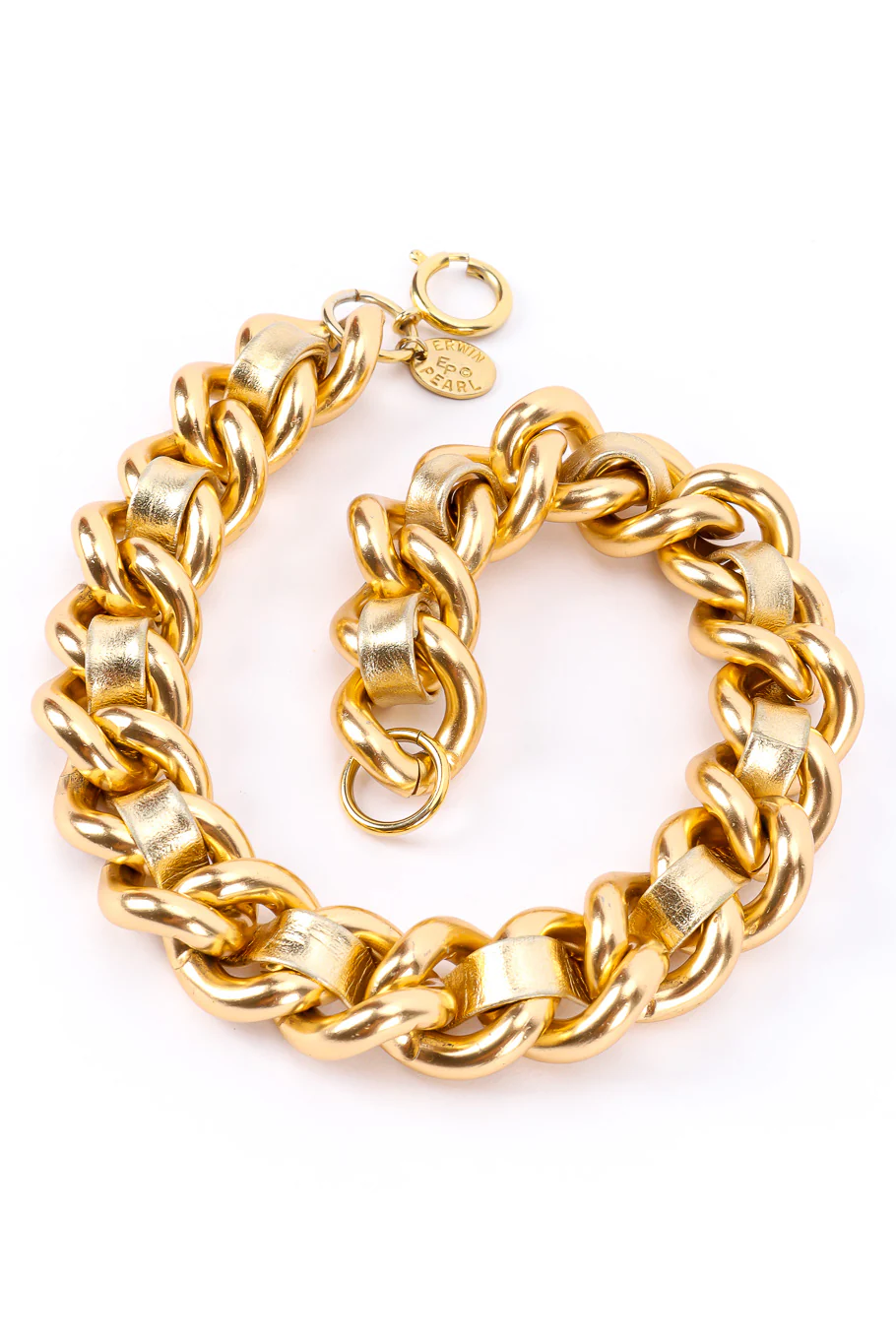 Leather Chain Collar Necklace - Image 3