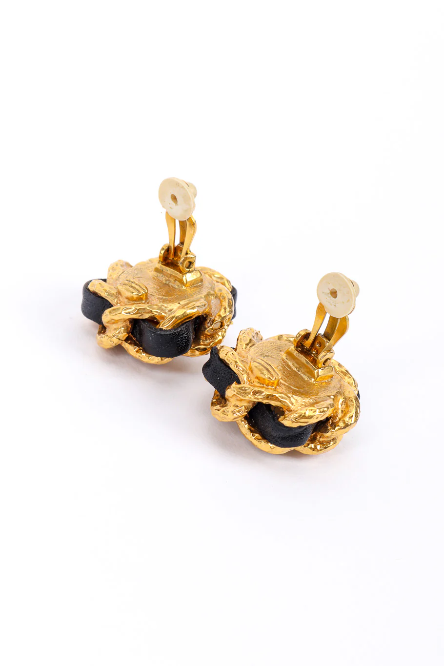Leather Chain Pearl Earrings - Image 6