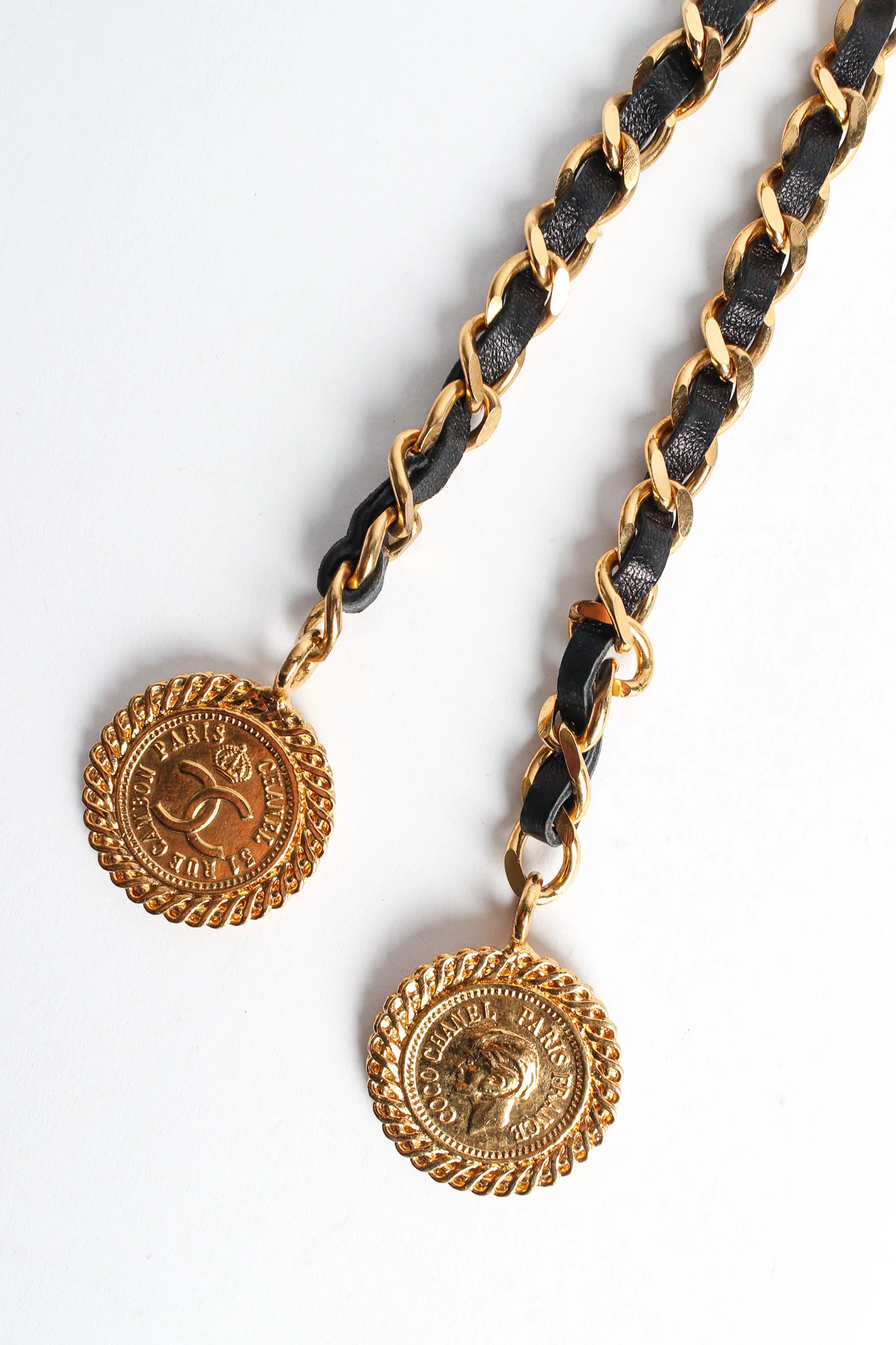 Leather Chain Triple Pin Brooch - Image 9