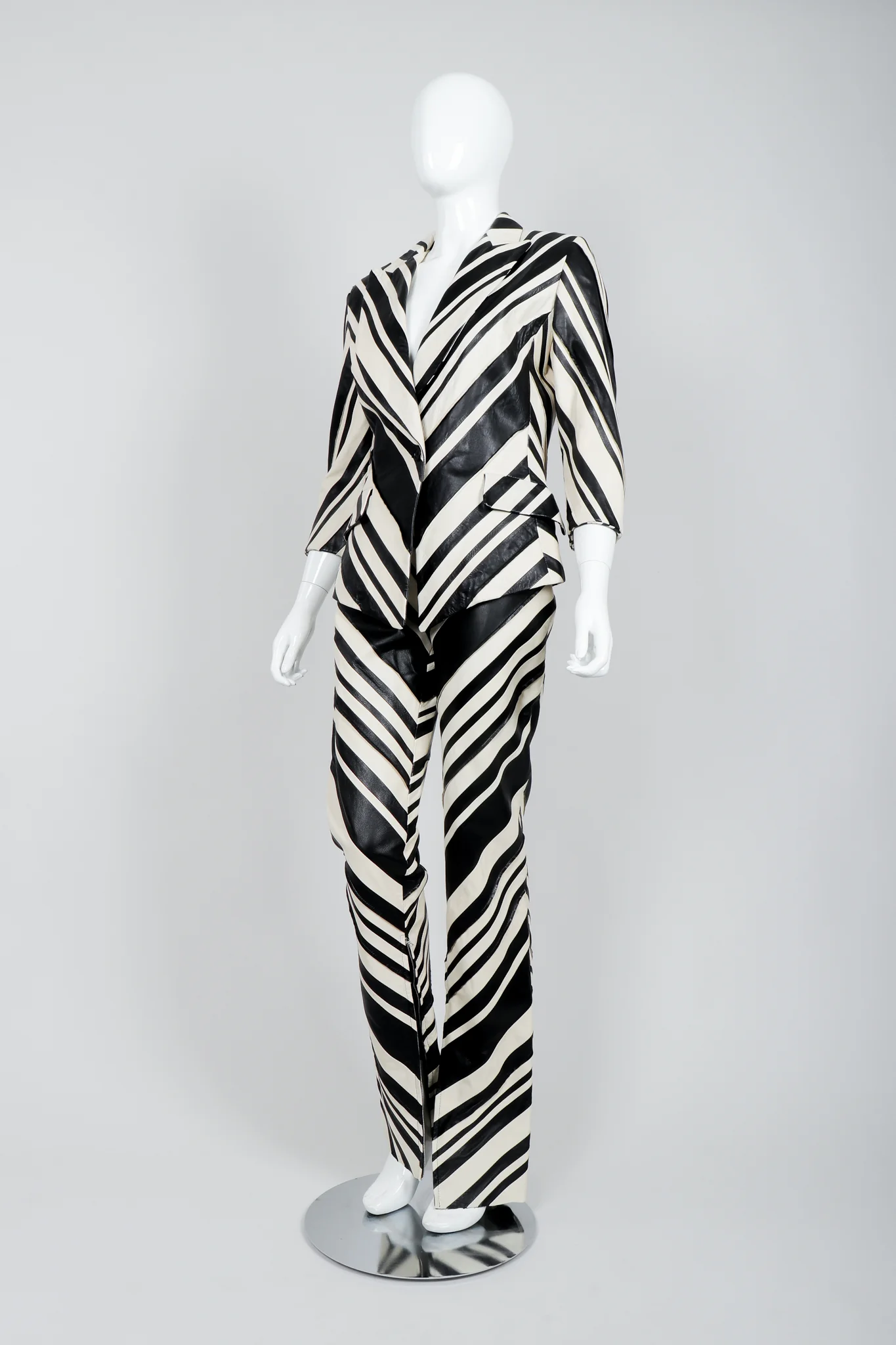 Leather Chevron Zebra Suit - Image 2