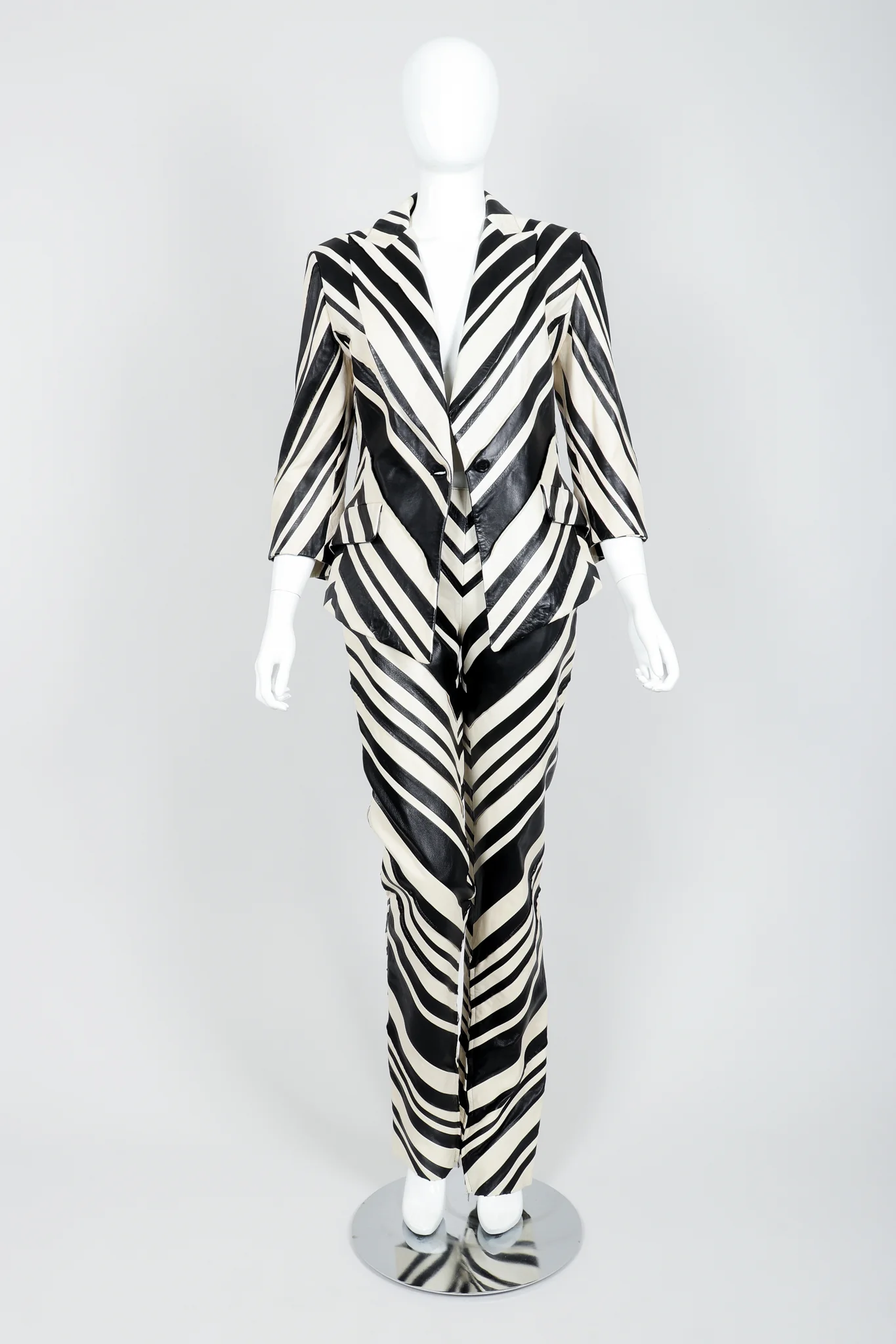 Leather Chevron Zebra Suit - Image 3