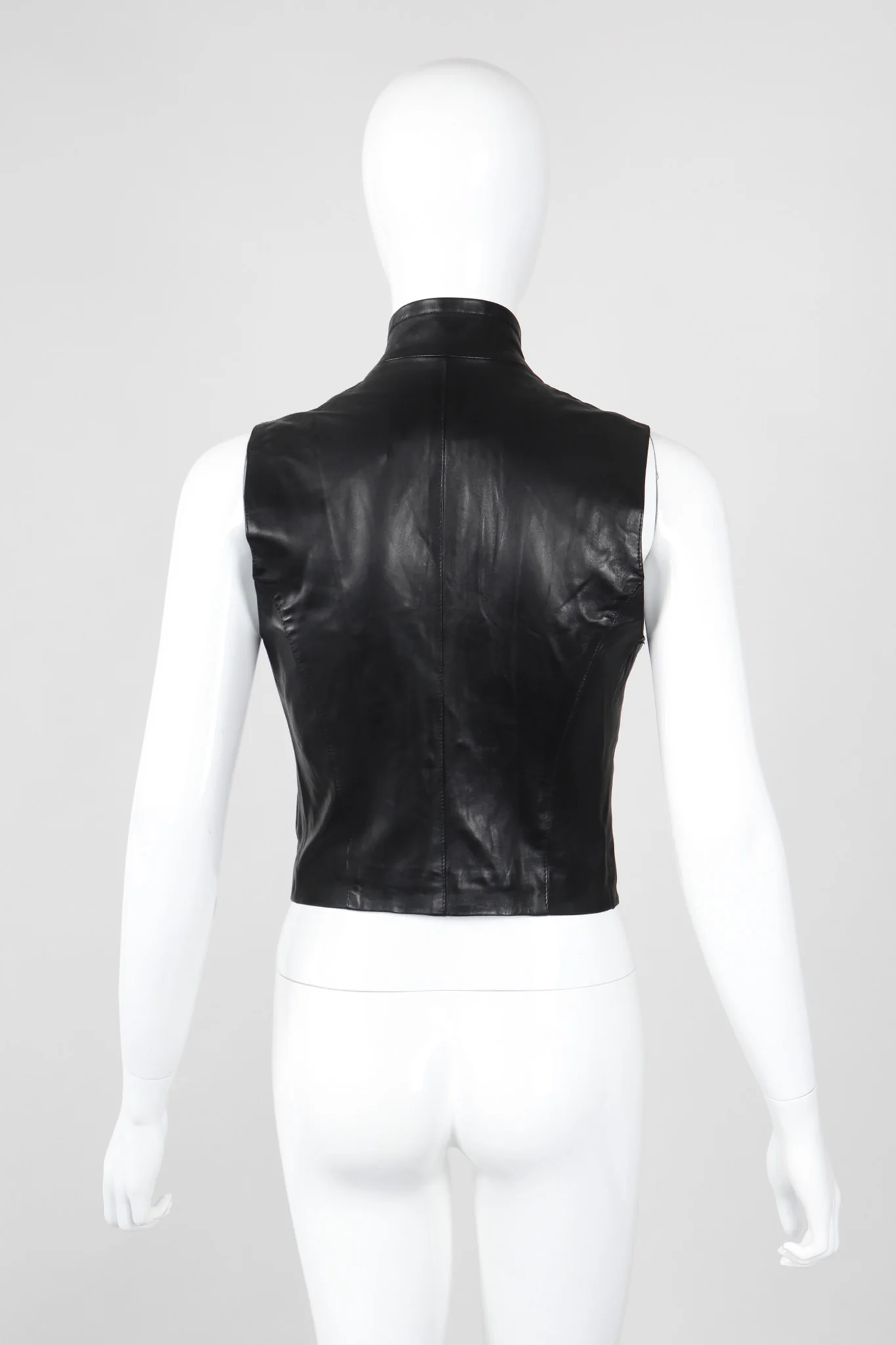 Leather Choker Vest Top - Image 7