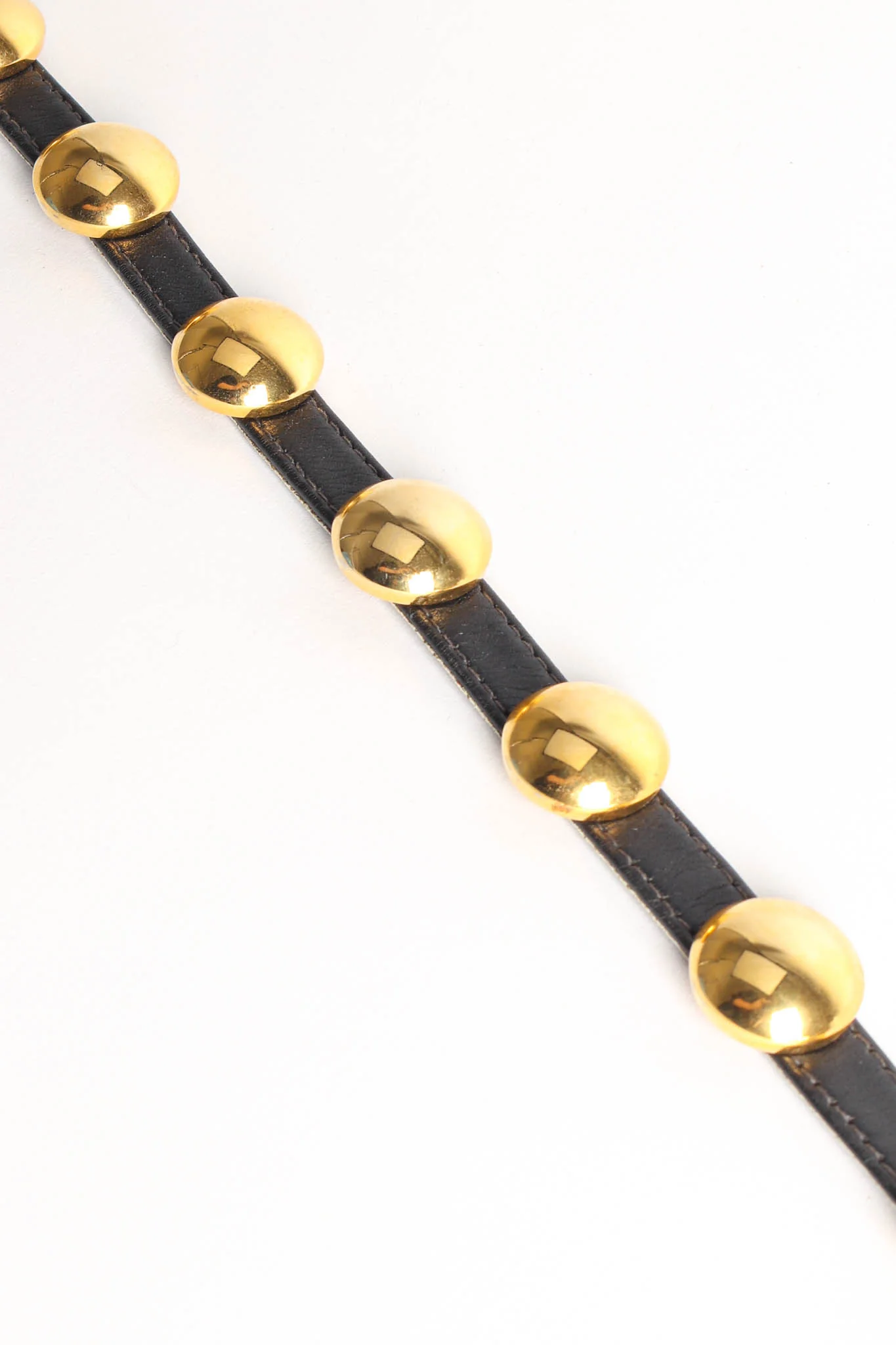 Circular Dome Leather Belt - Image 11