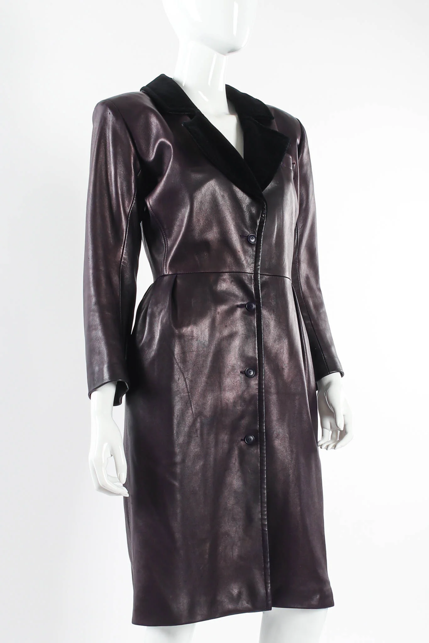 Leather Coat Dress - Image 5
