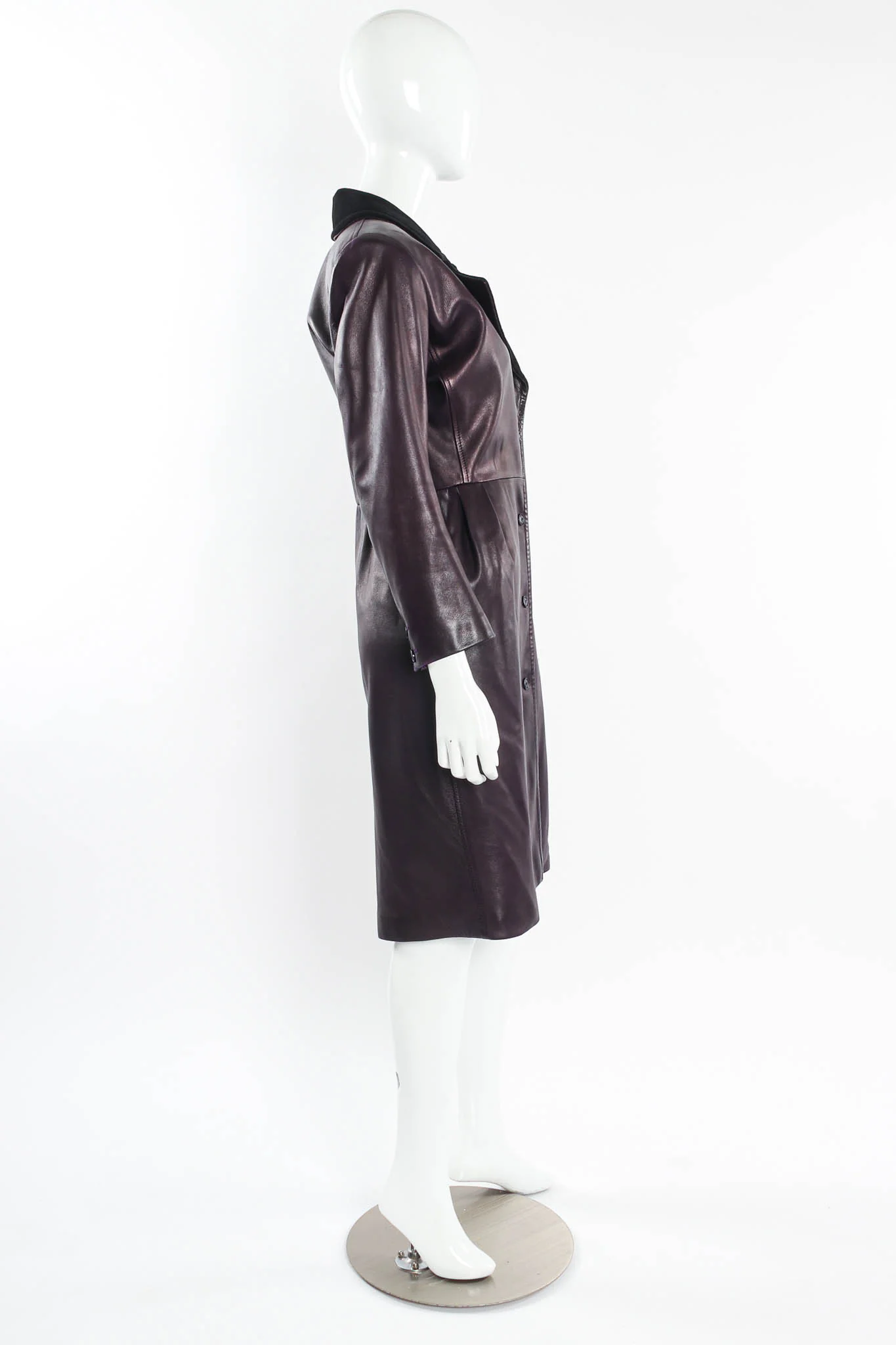 Leather Coat Dress - Image 7