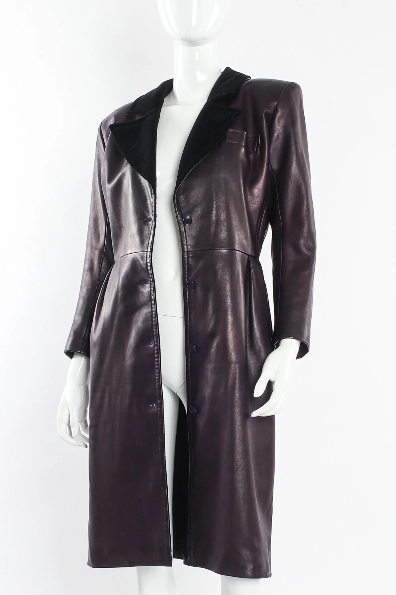 Leather Coat Dress - Image 8