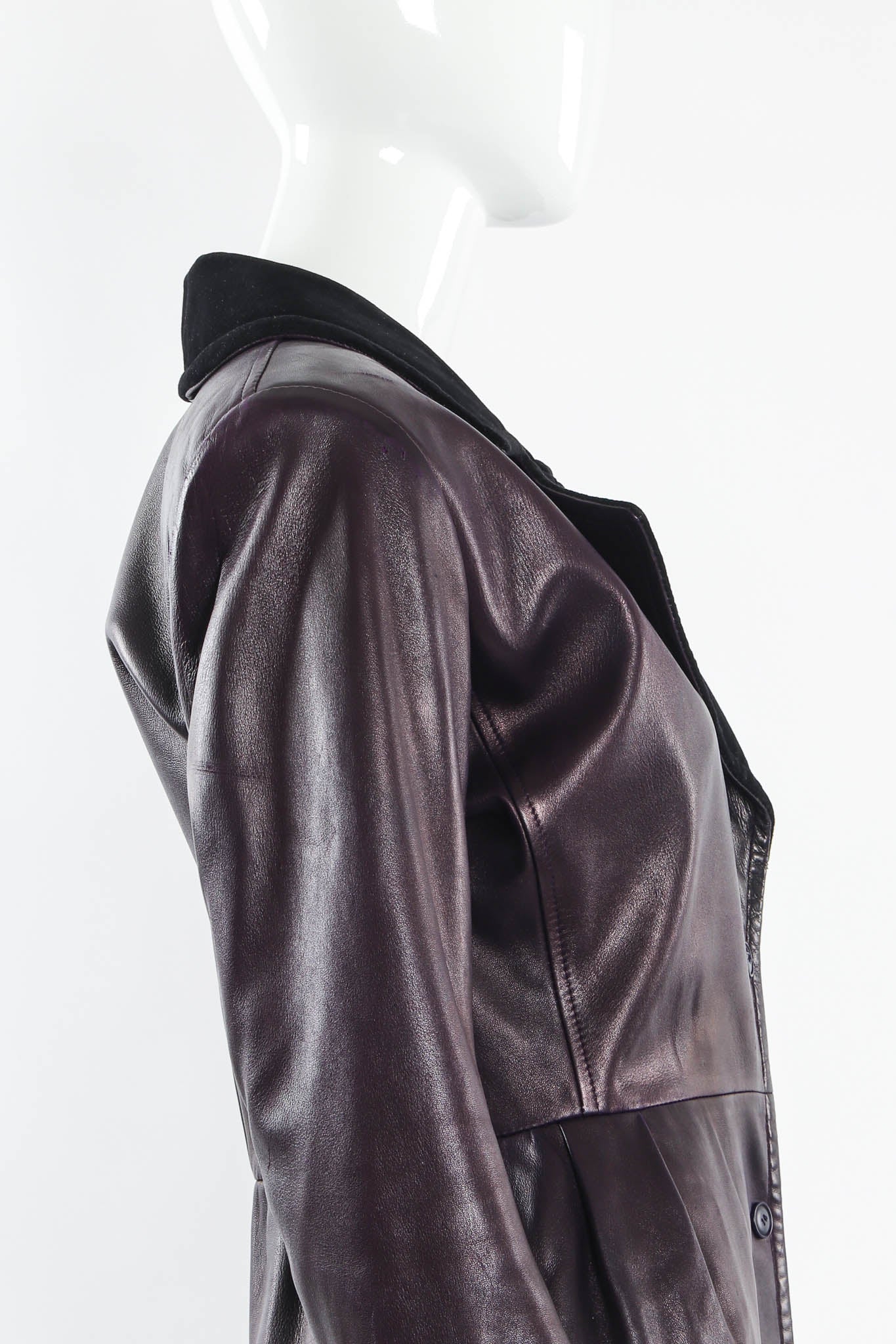 Leather Coat Dress - Image 9