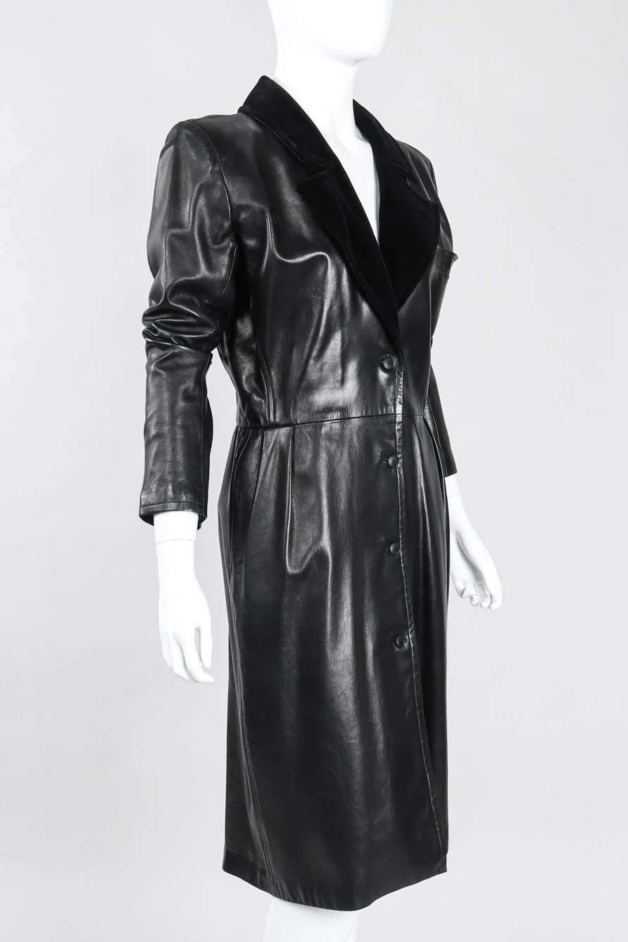 Leather Coat Dress