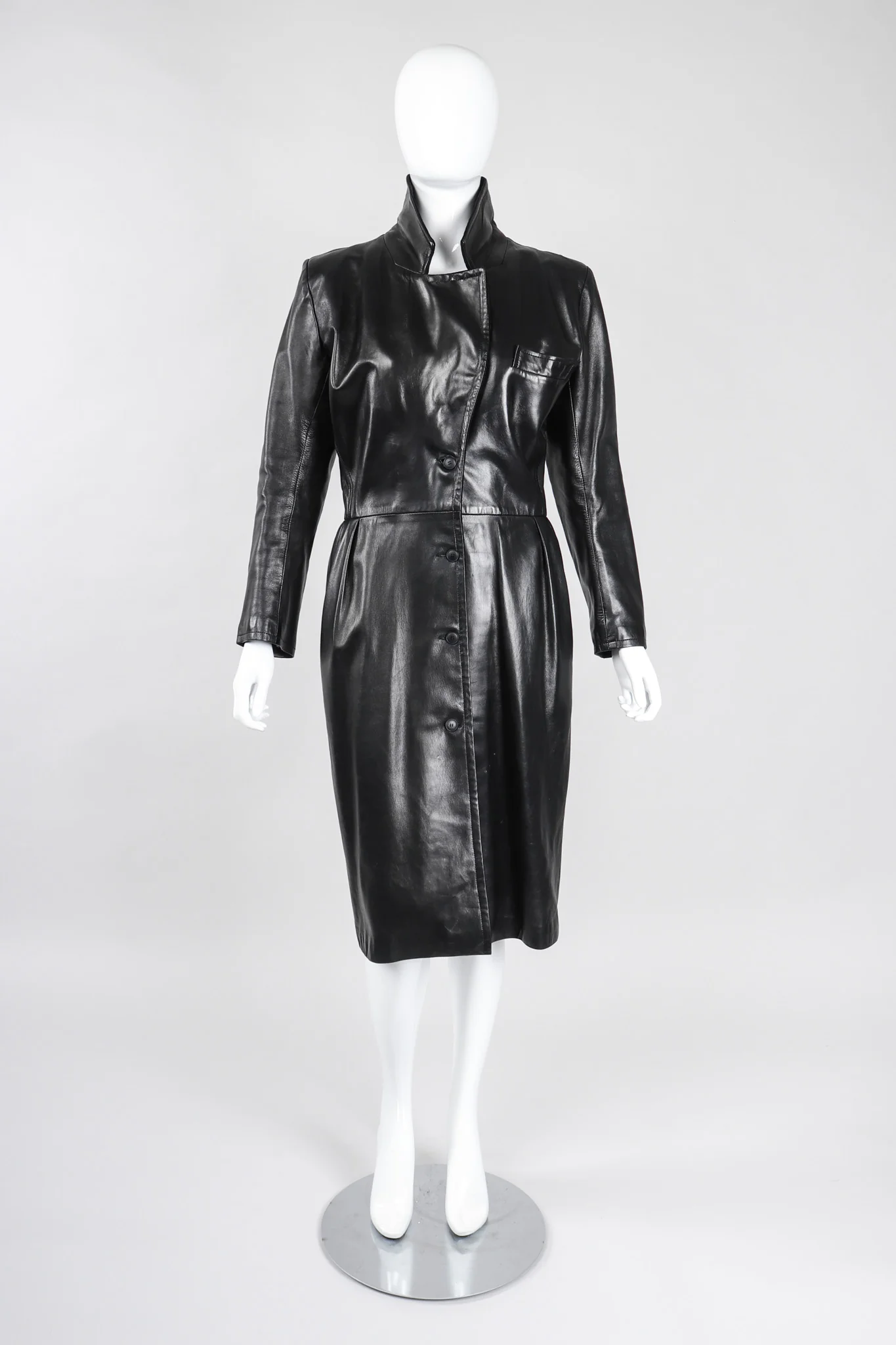 Leather Coat Dress - Image 2