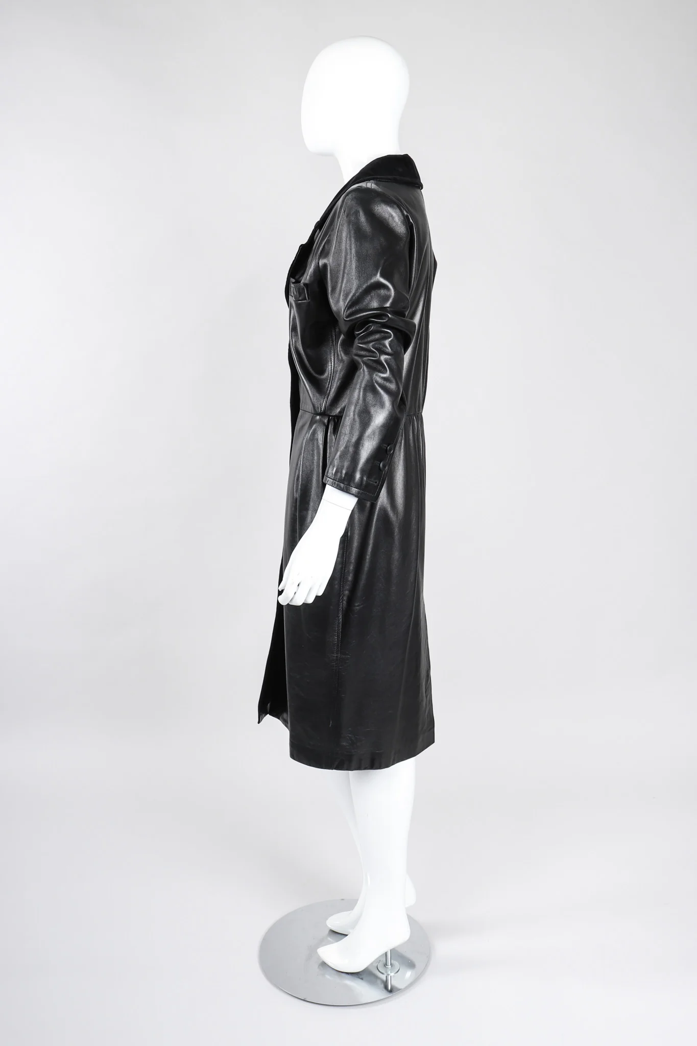 Leather Coat Dress - Image 5