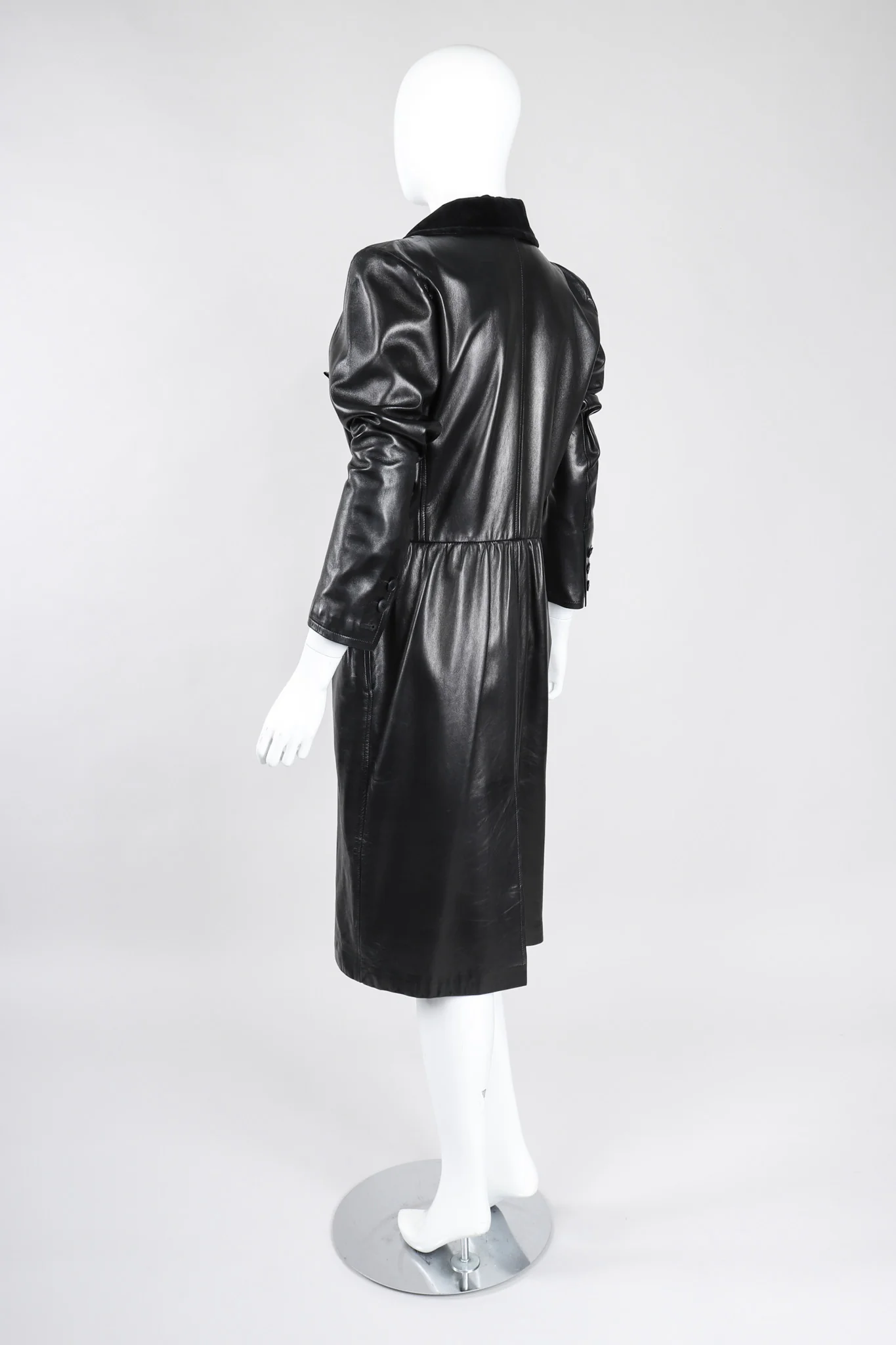 Leather Coat Dress - Image 6