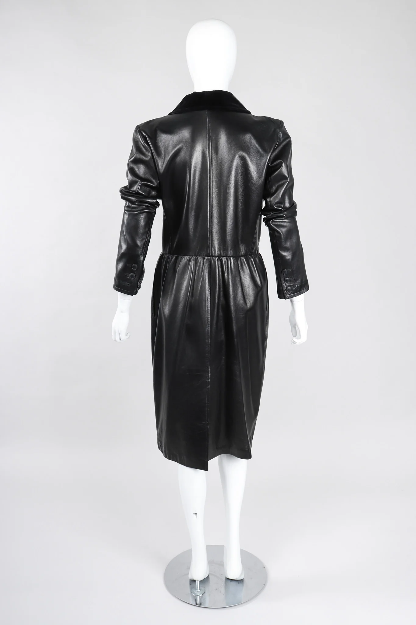 Leather Coat Dress - Image 7