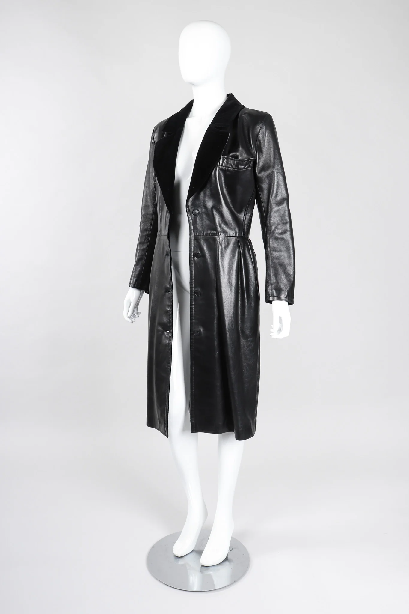 Leather Coat Dress - Image 8