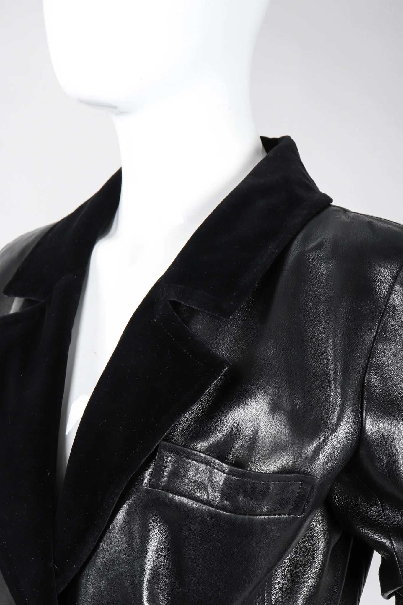 Leather Coat Dress - Image 9