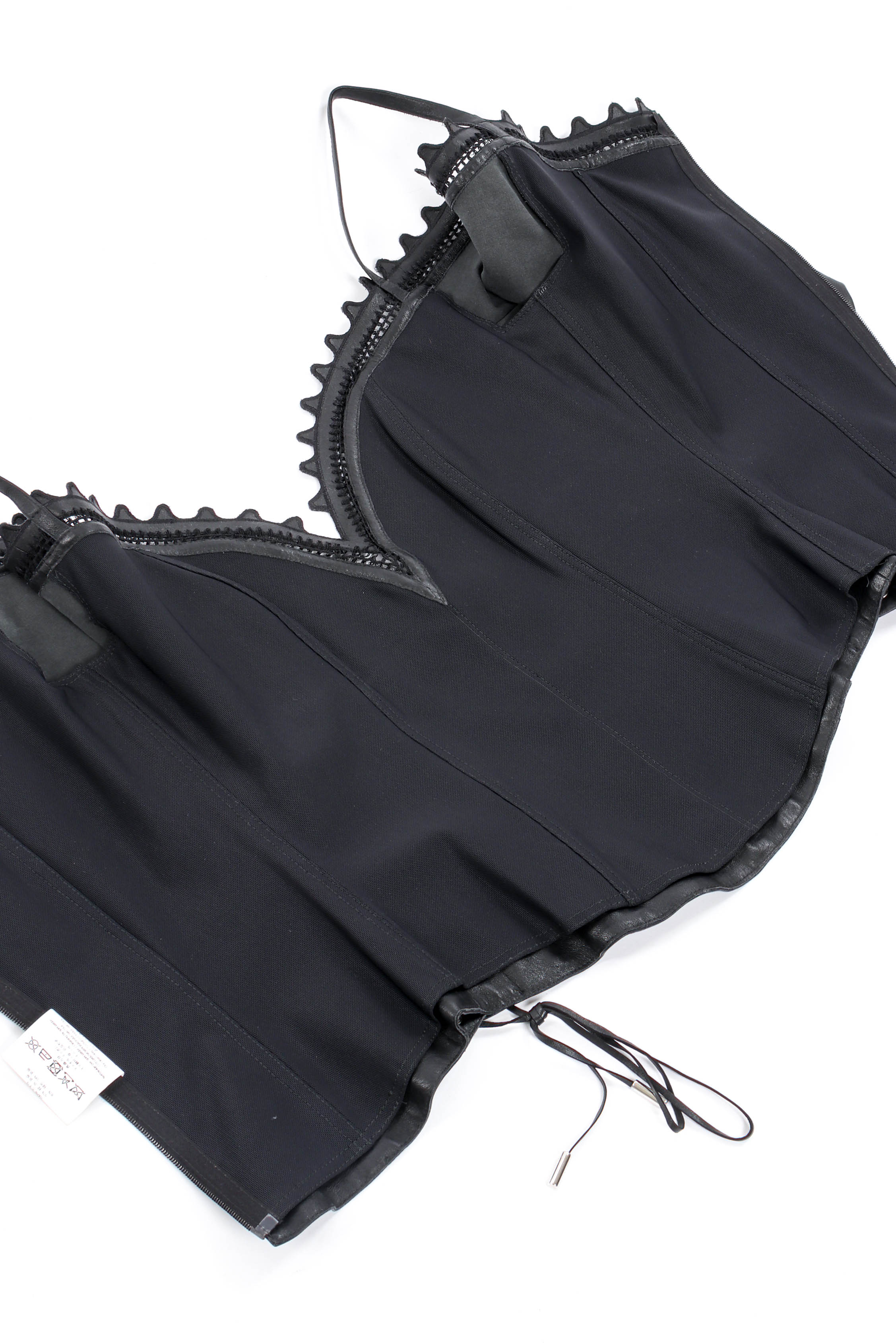 Cold Shoulder Leather Corset Top - Image 10