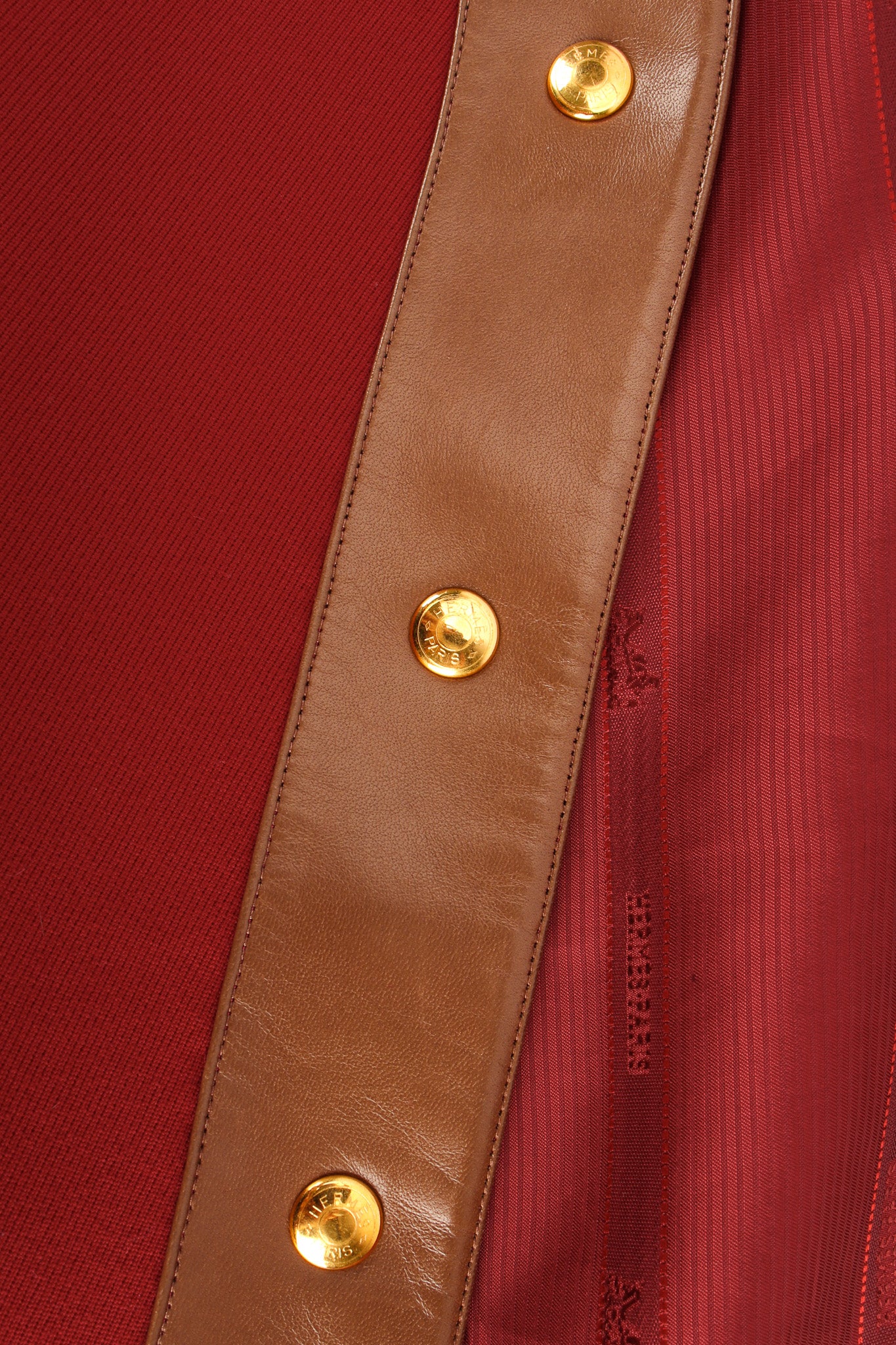 Leather Contrast Wool Blazer - Image 13