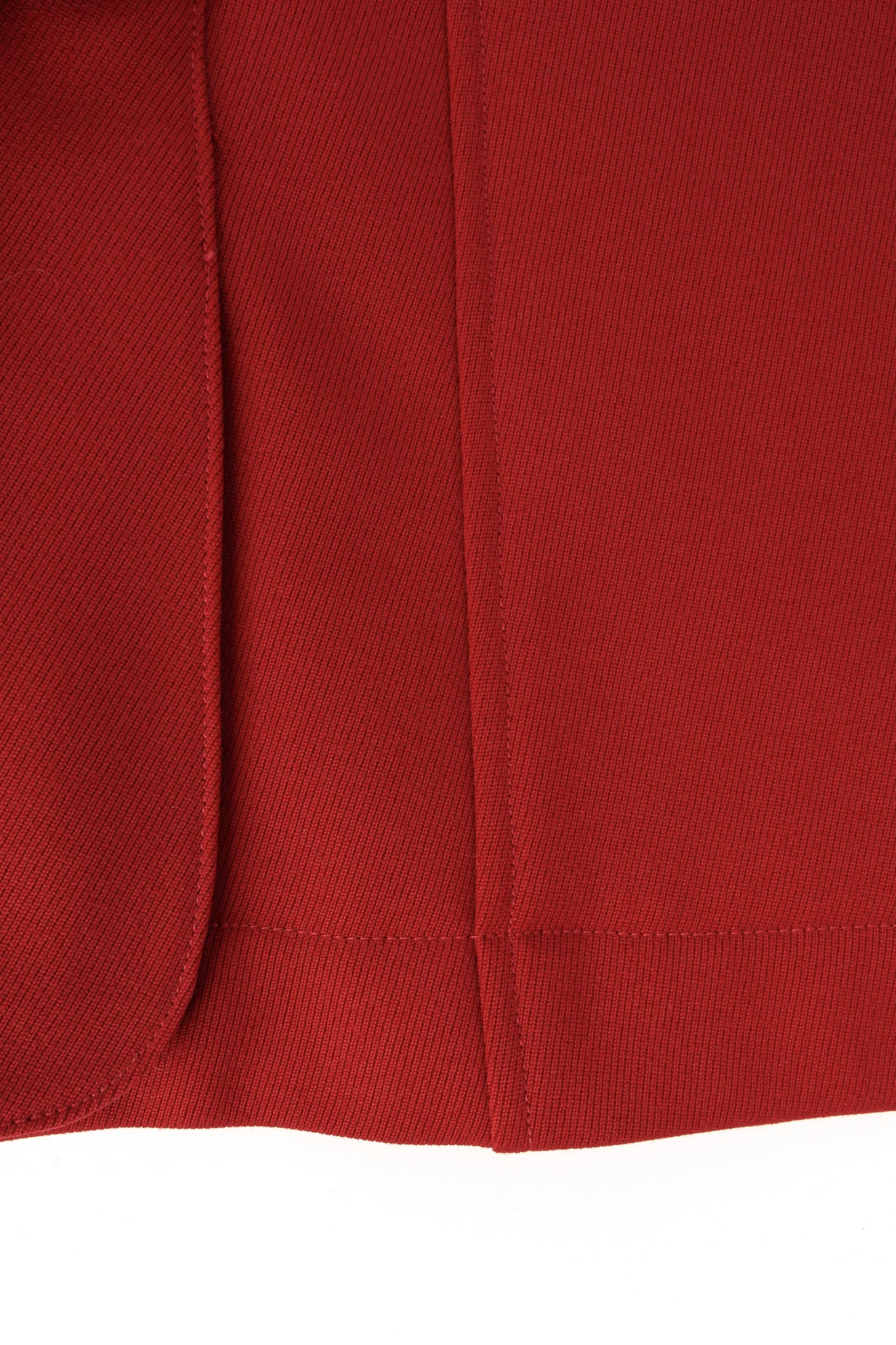 Leather Contrast Wool Blazer - Image 14