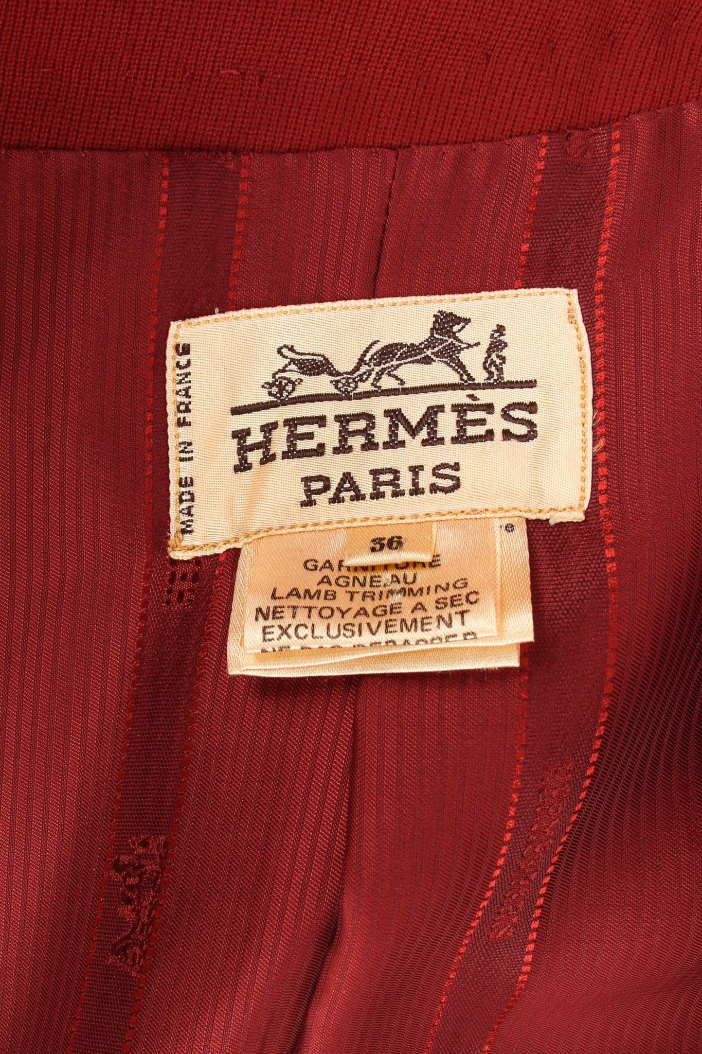 Leather Contrast Wool Blazer - Image 16