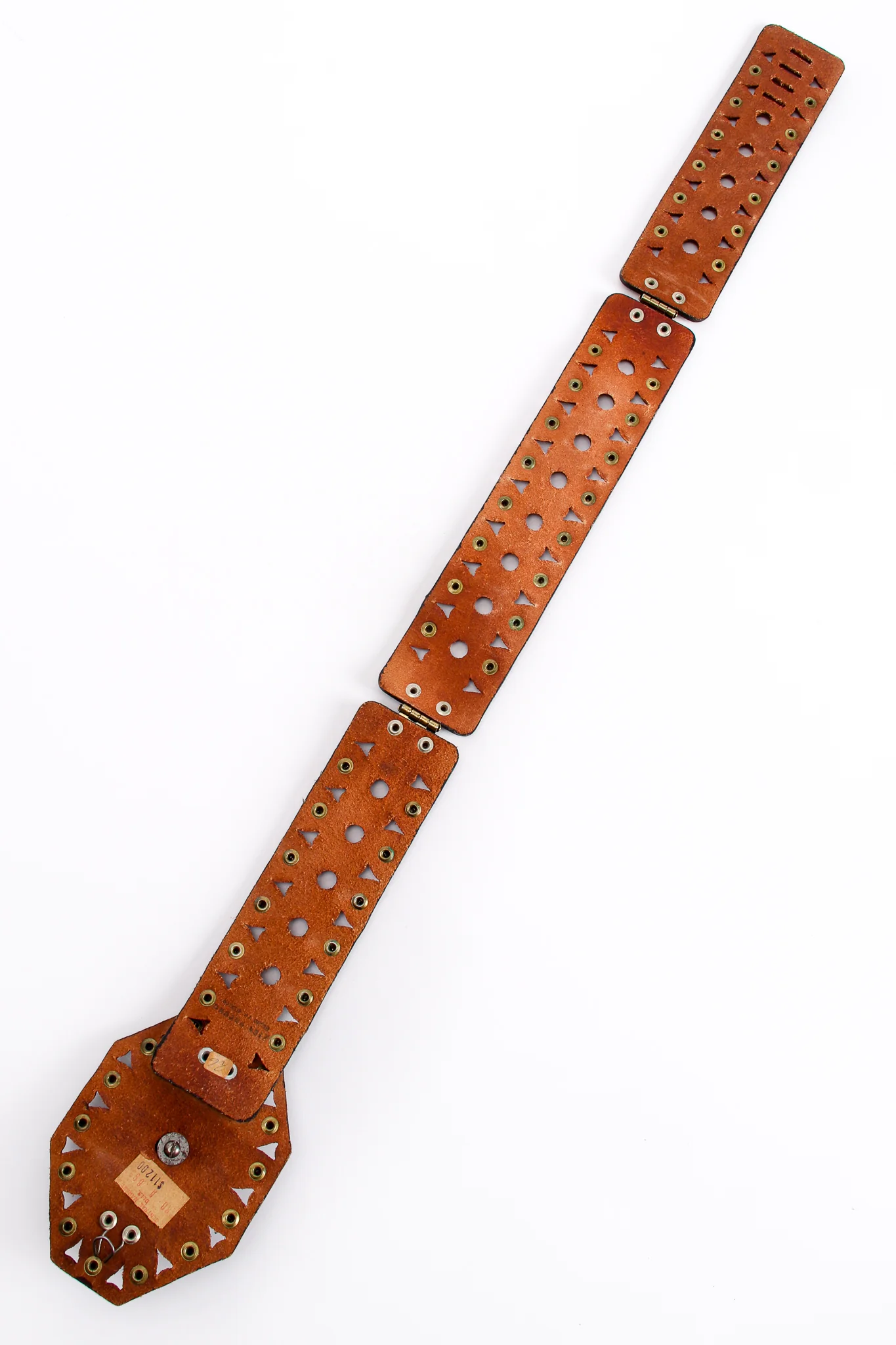 Leather Cutout Hinged Lion Belt - Image 12