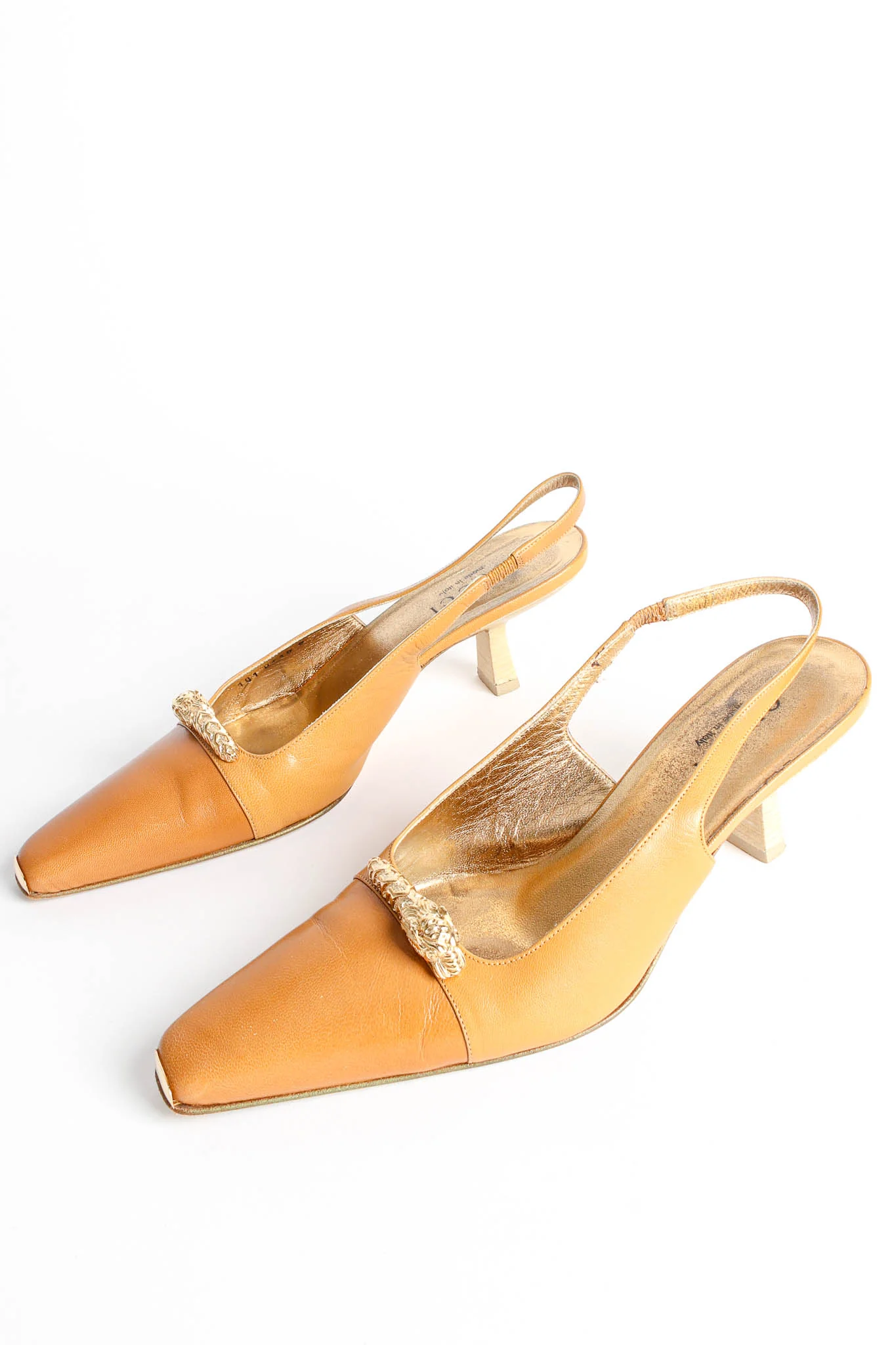 Dionysus Dragon Leather Slingback Heels - Image 5