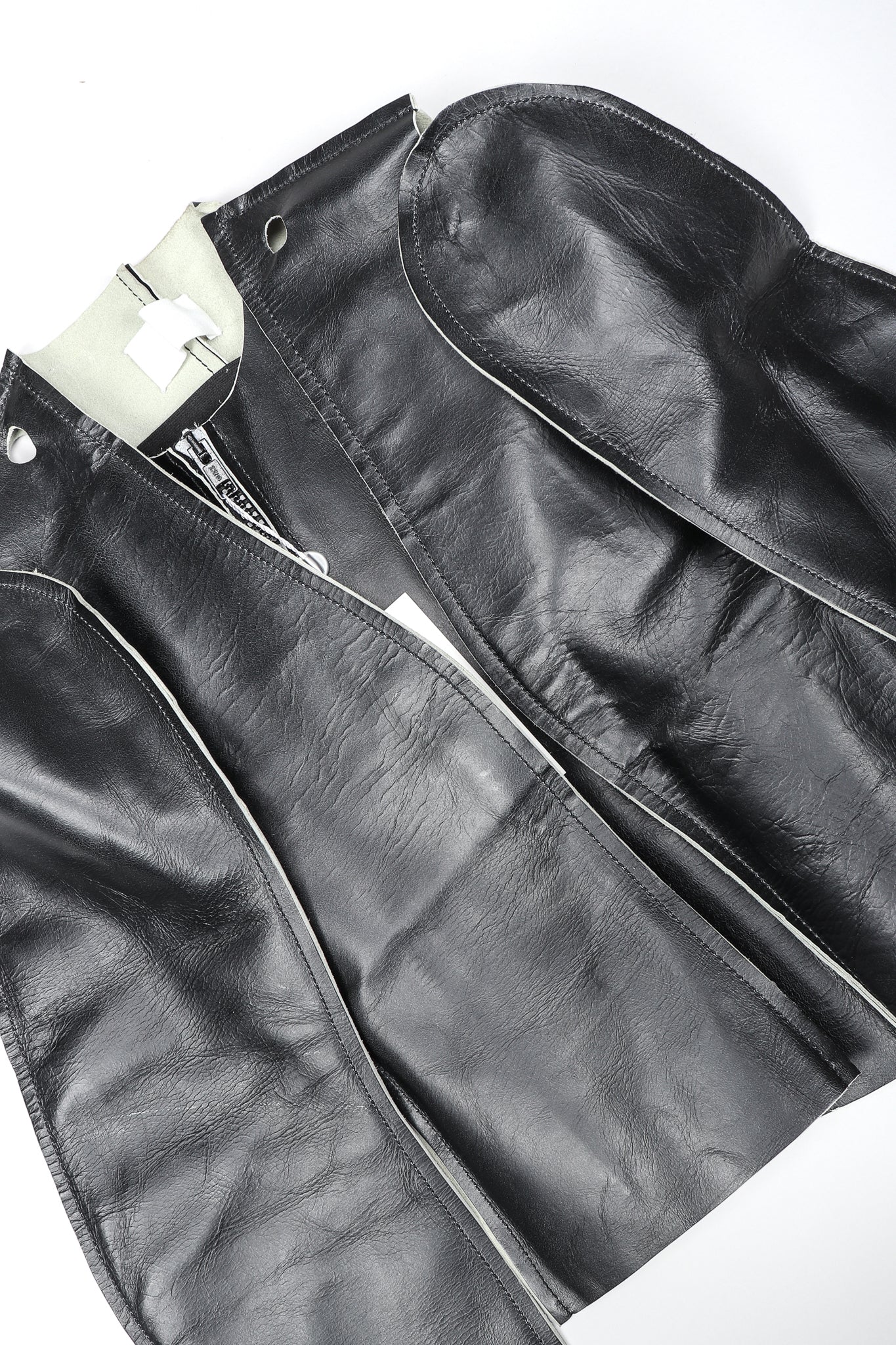 Leather Flat Pattern Jacket - Image 5