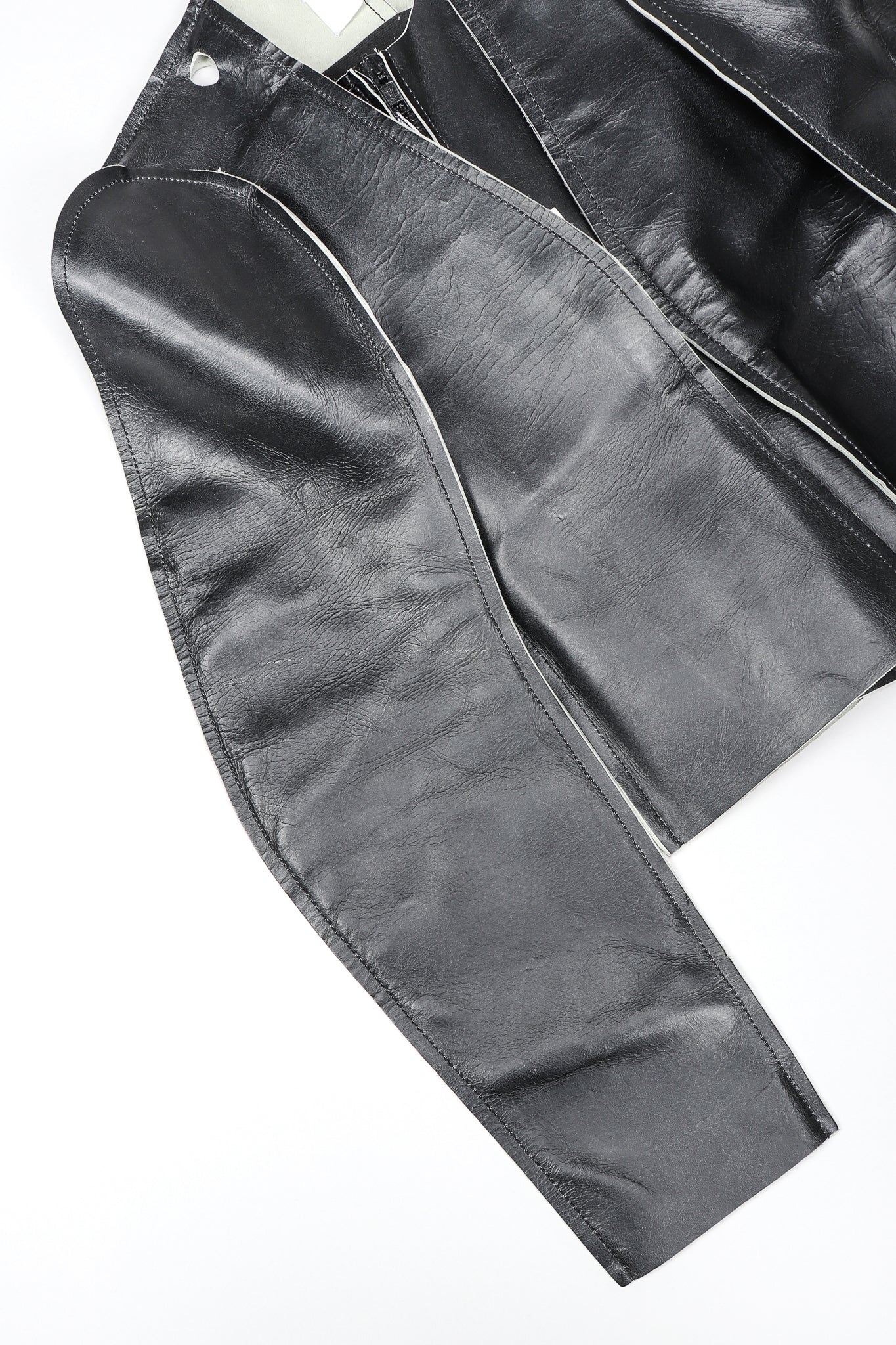 Leather Flat Pattern Jacket - Image 6