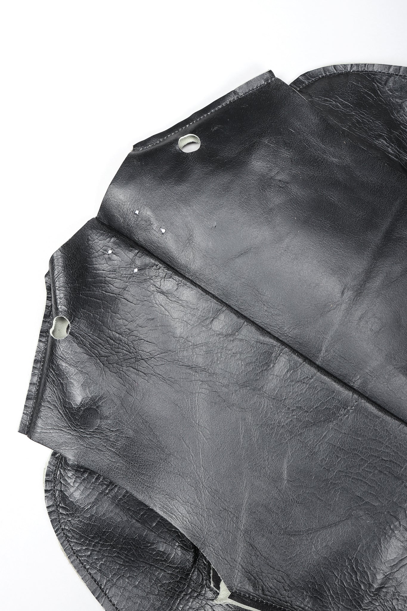 Leather Flat Pattern Jacket - Image 8