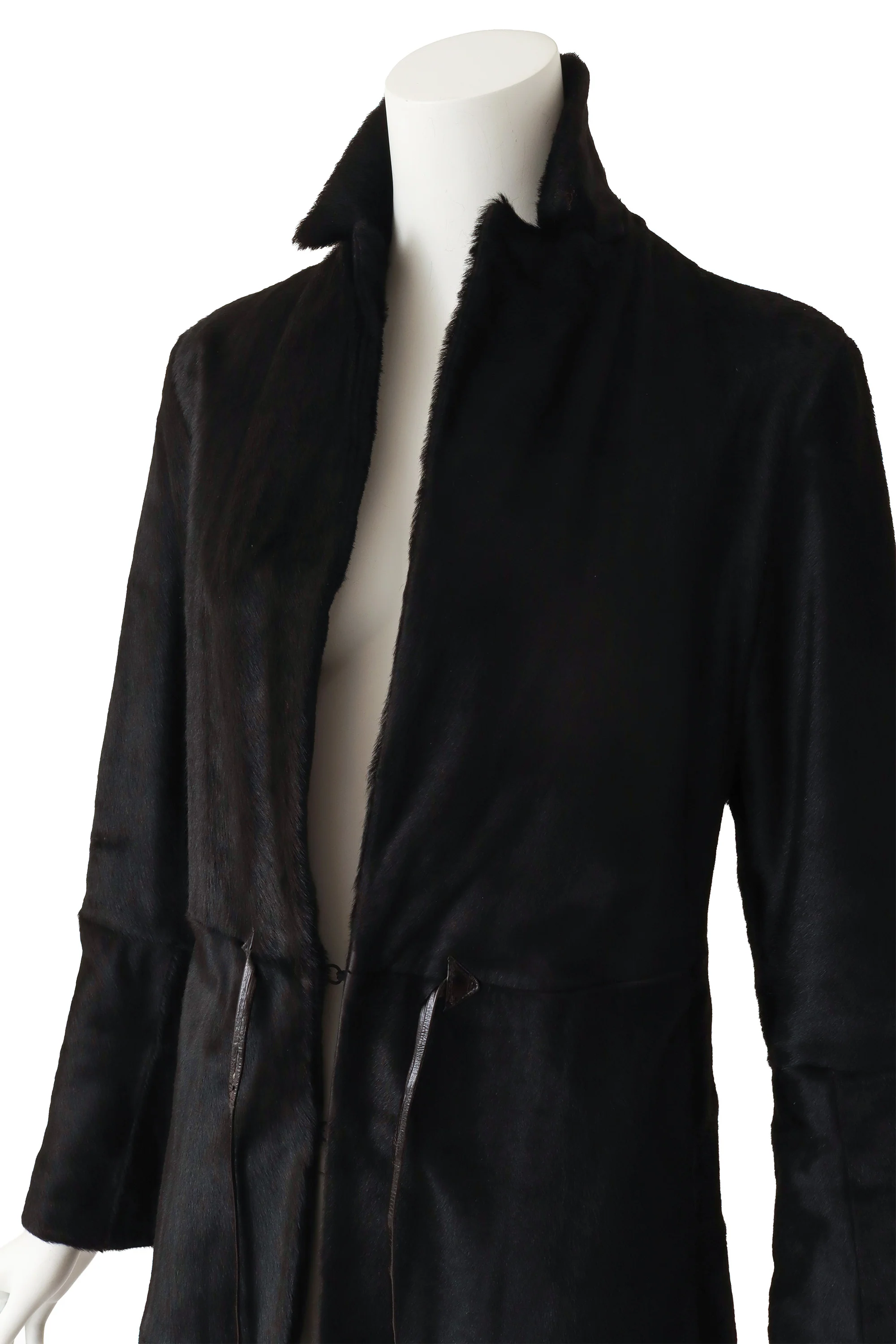 Pony Hair Leather Coat - Image 2