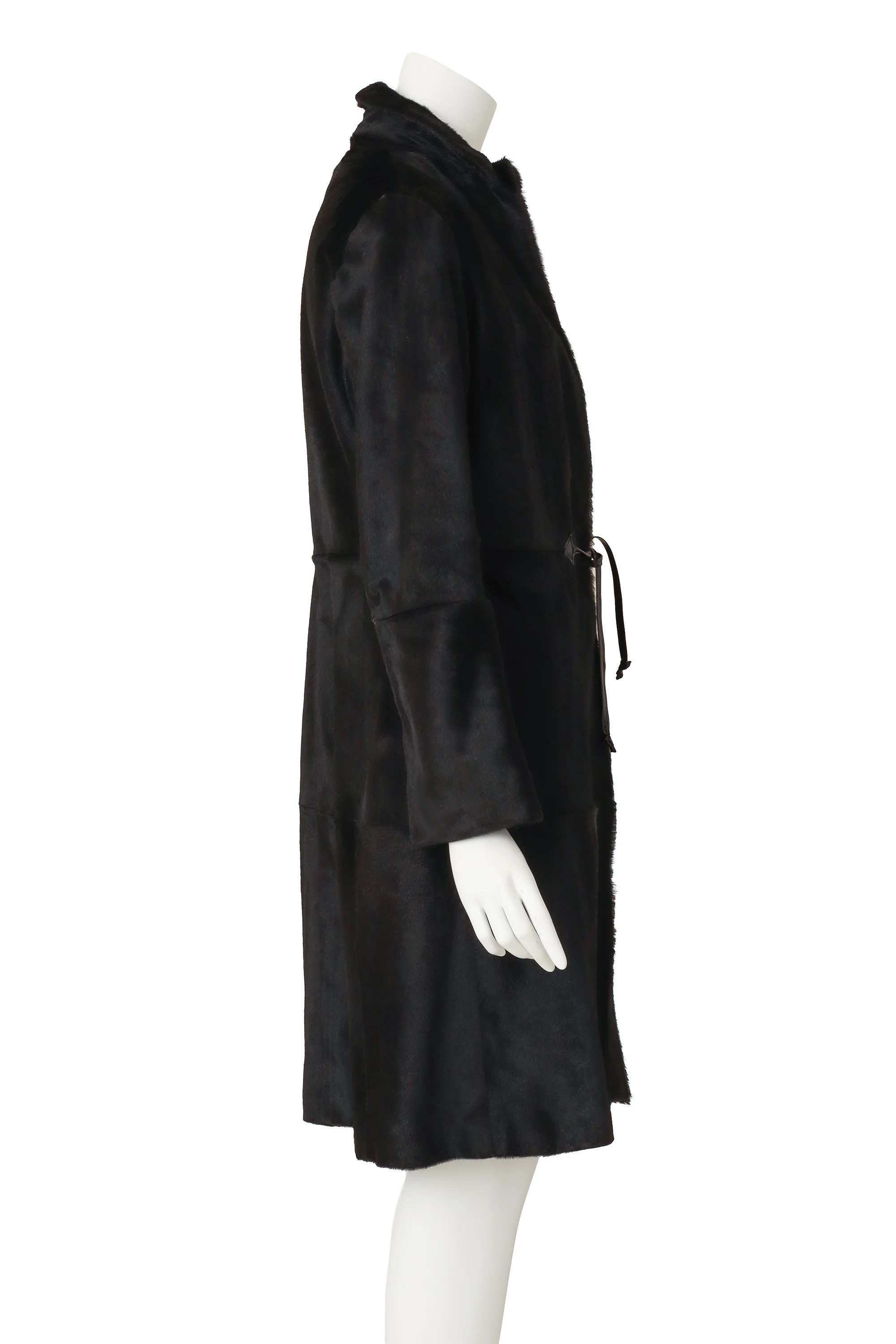 Pony Hair Leather Coat - Image 4