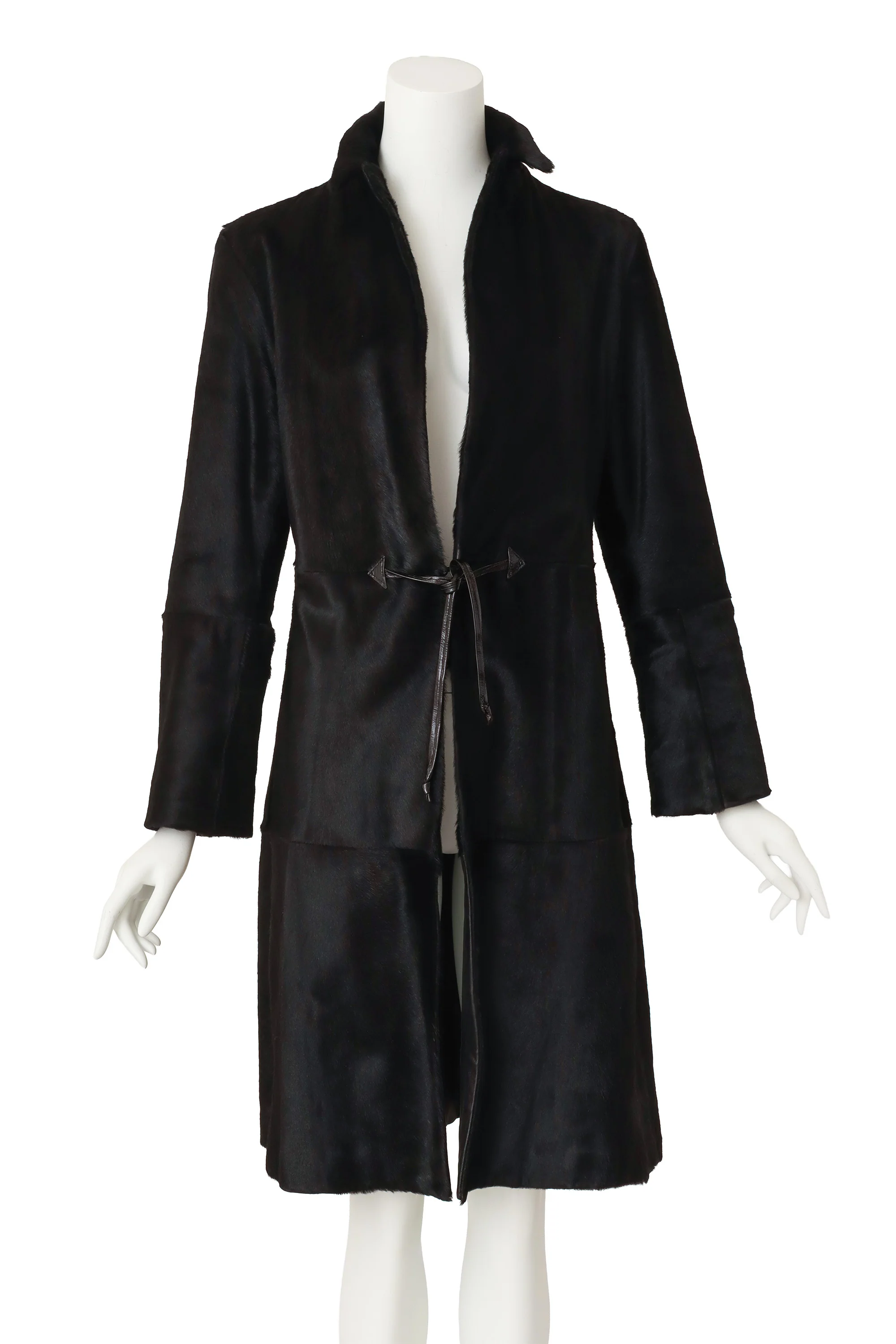 Pony Hair Leather Coat - Image 6