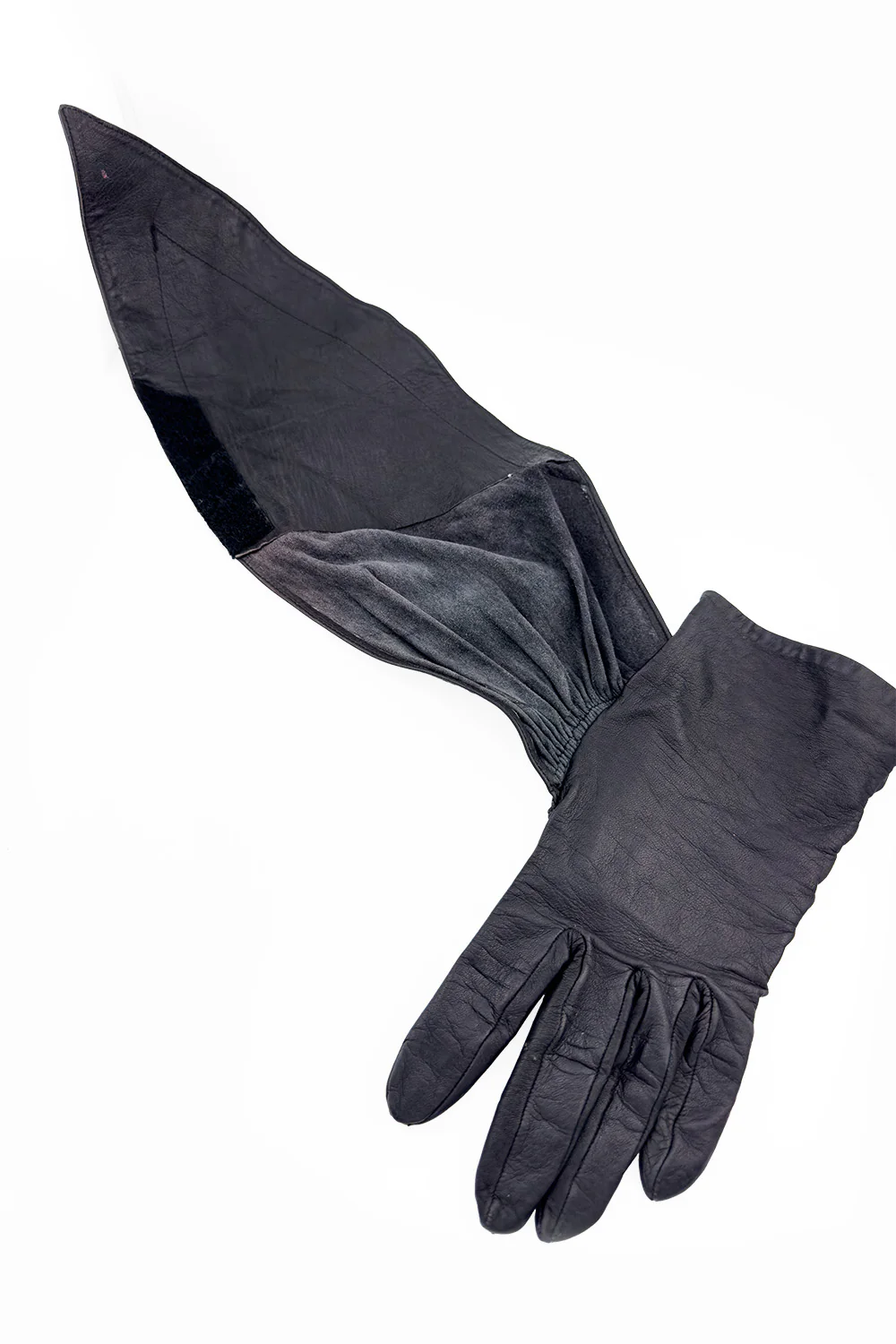 Leather Gauntlet Wrap Gloves - Image 3
