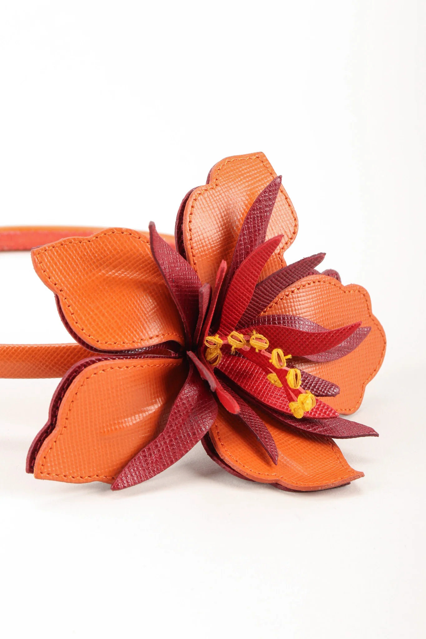 Leather Hibiscus Headband - Image 3